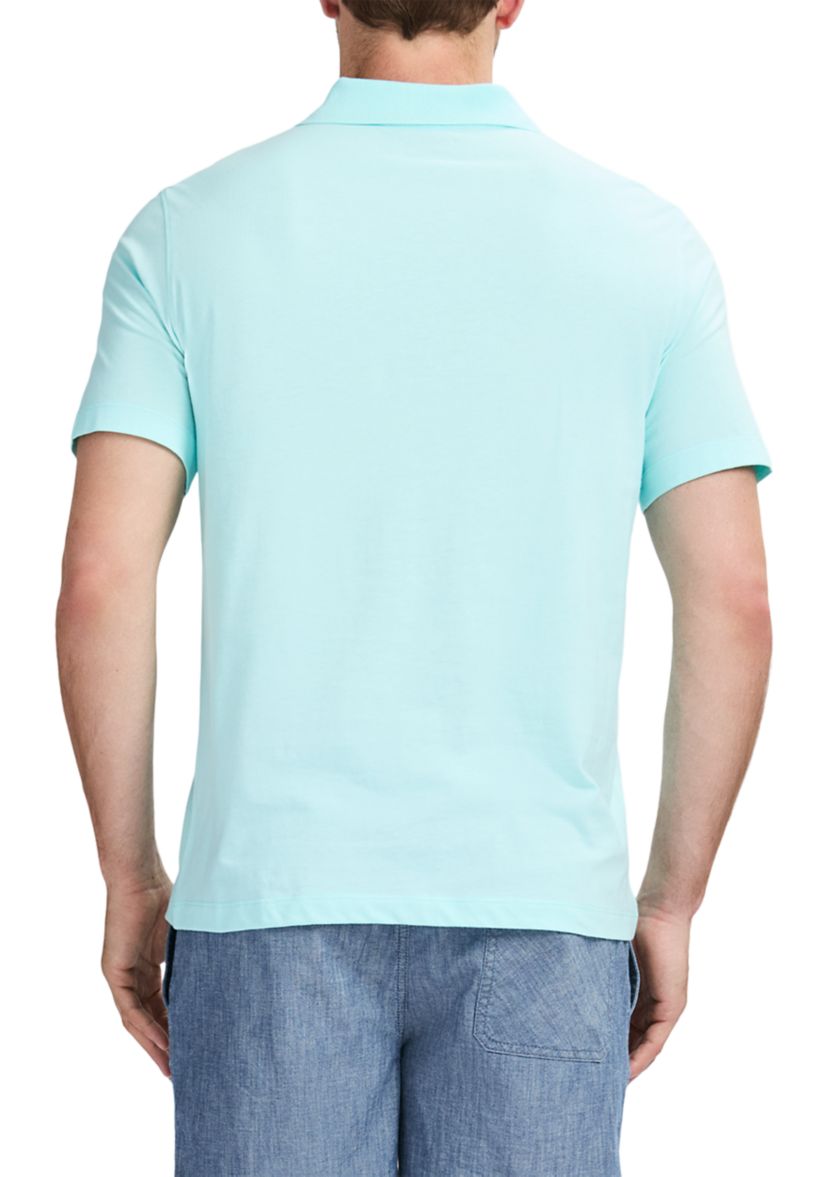 Jersey Melangé Short Sleeve Polo Shirt