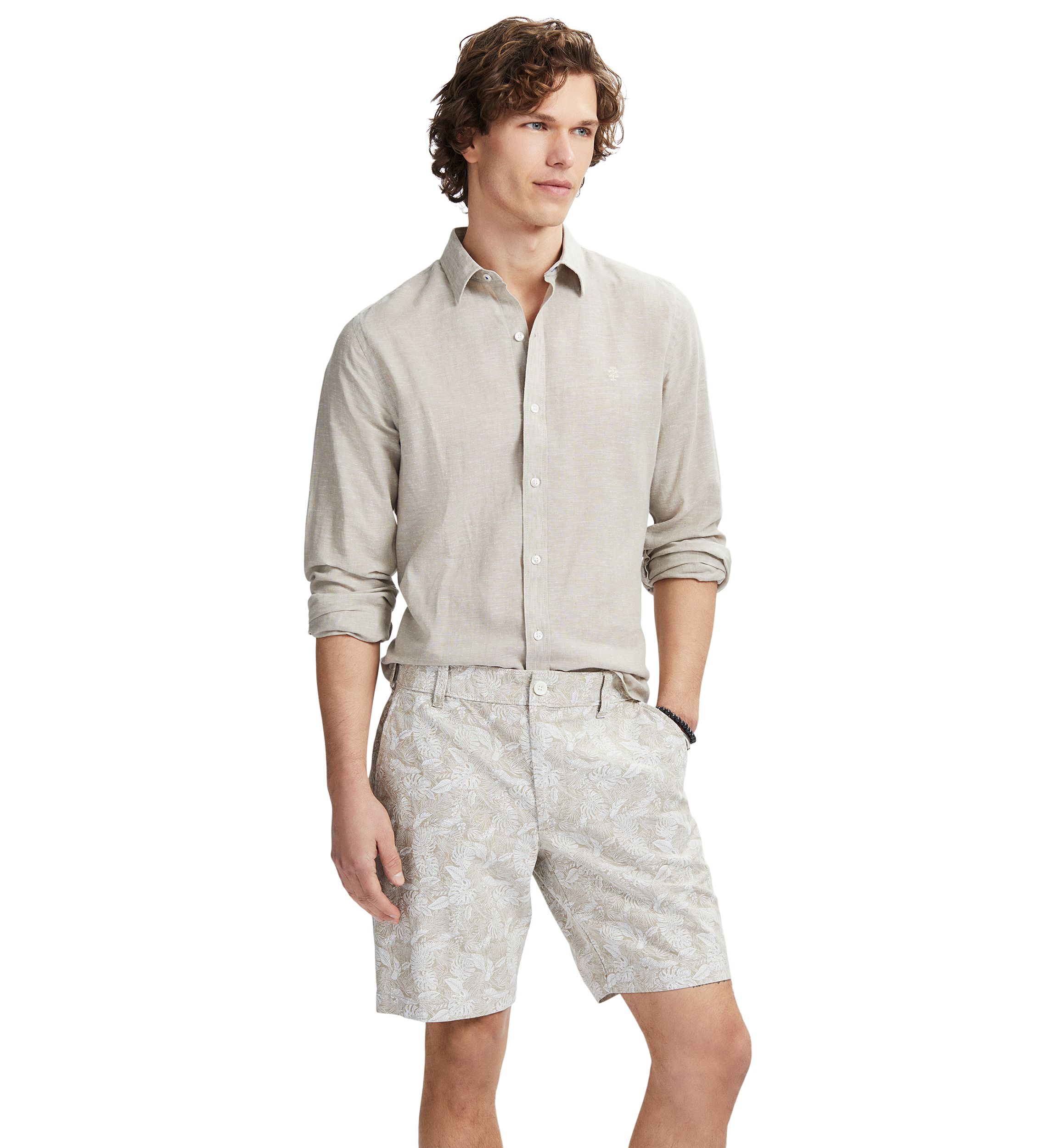 Flant Front Floral Printed Shorts