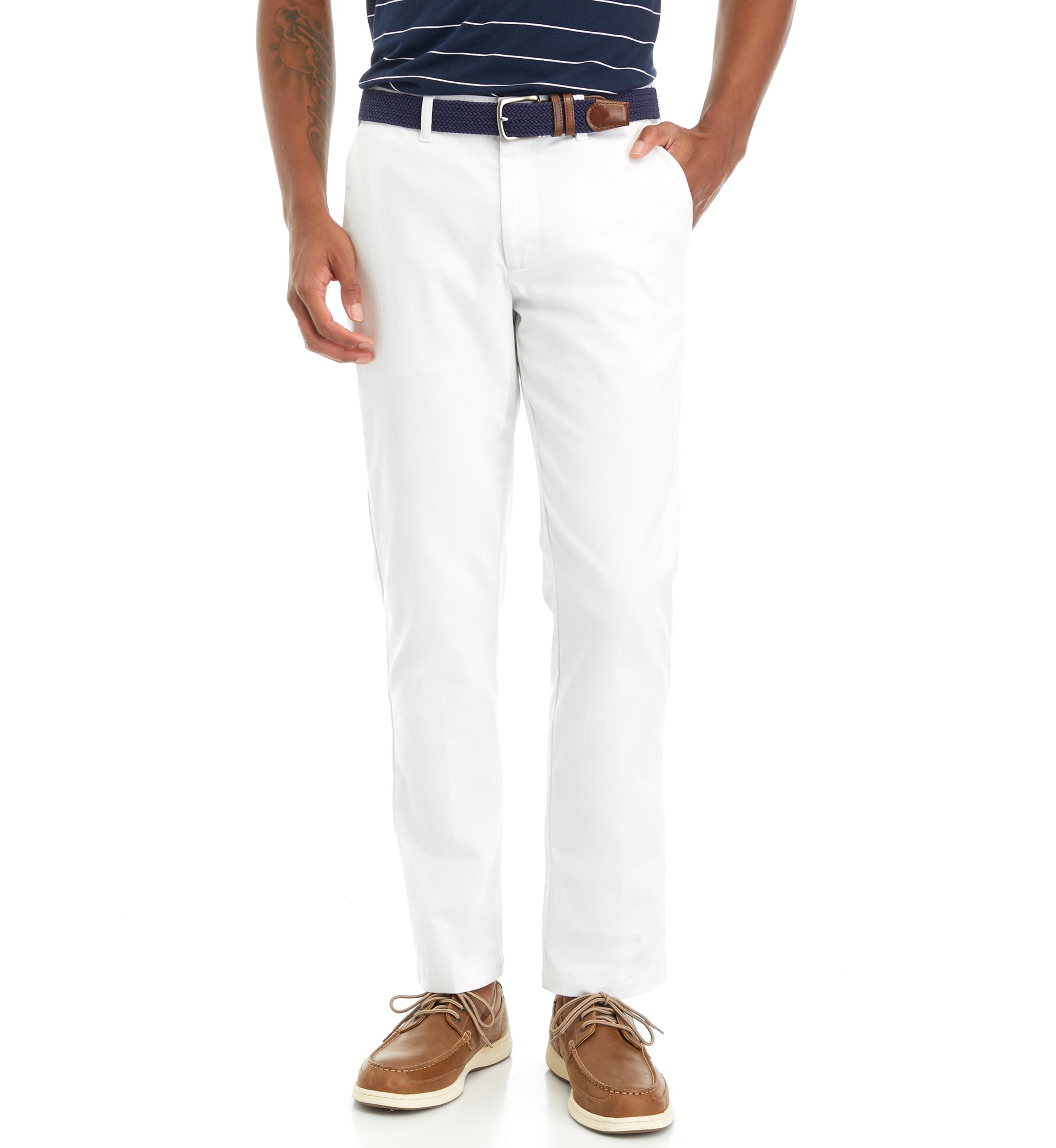 American Chino Flat Front Straight Fit Pants