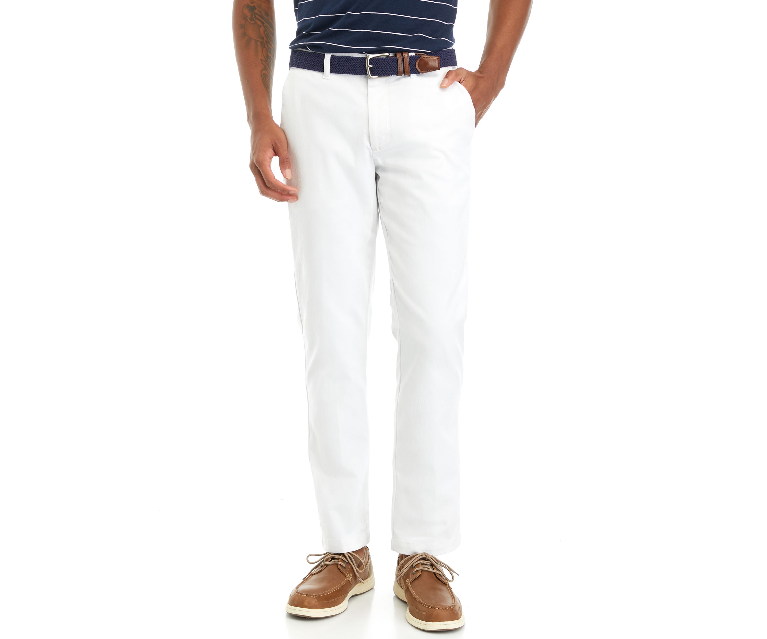 American Chino Flat Front Straight Fit Pants
