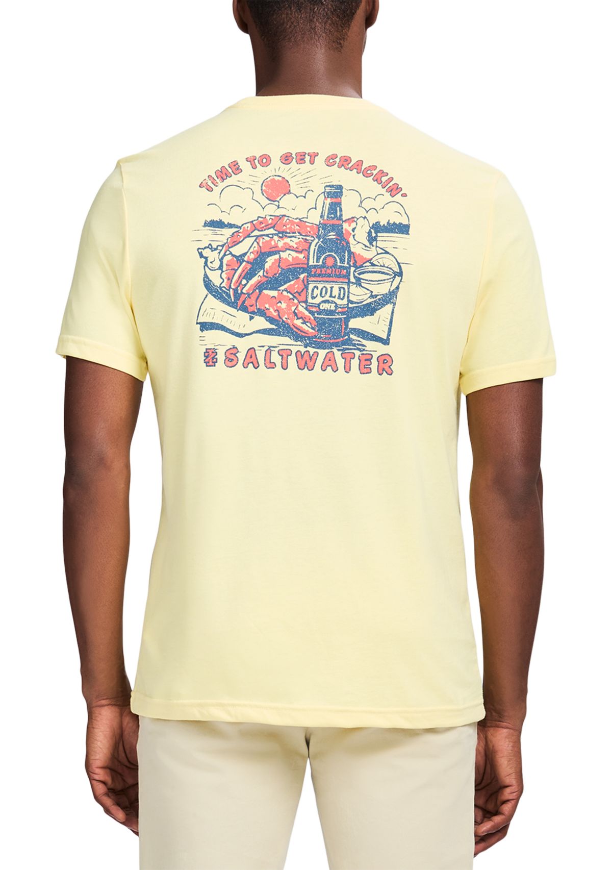 Short Sleeve Soft Washed Graphic Crew T-Shirt