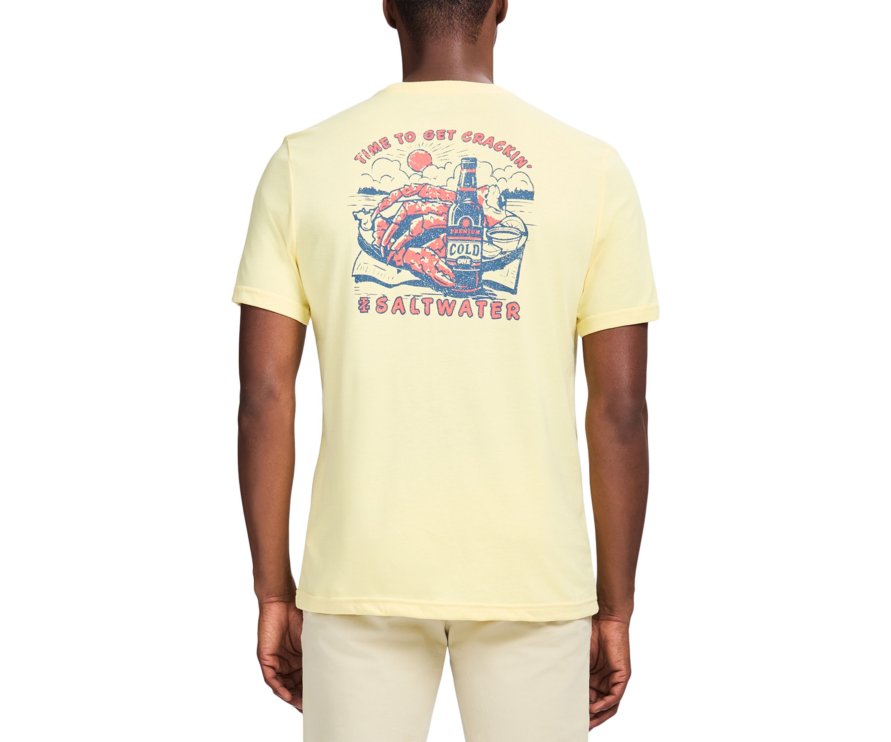 Short Sleeve Soft Washed Graphic Crew T-Shirt