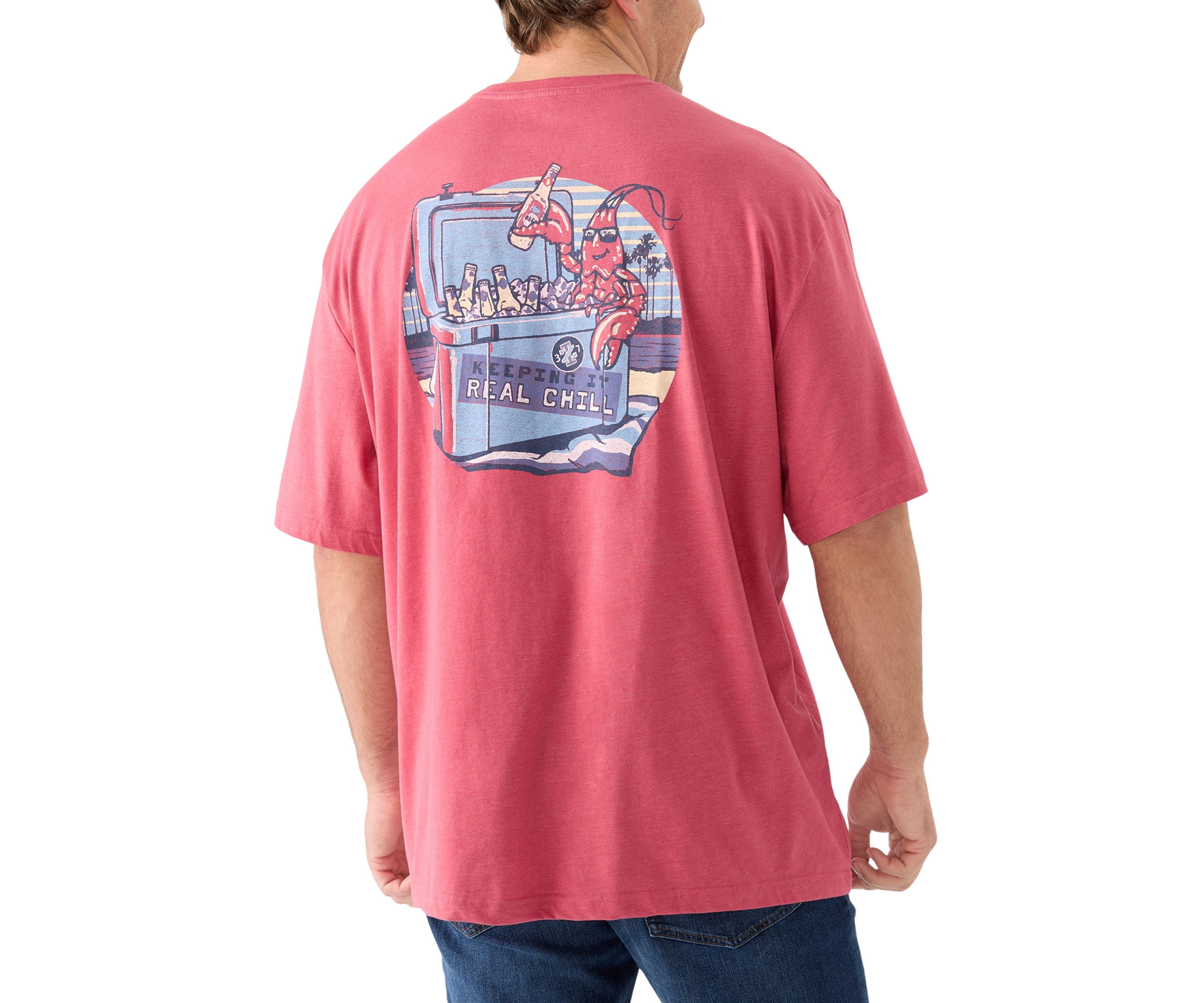 Big & Tall Short Sleeve Lobster Graphic T-Shirt 