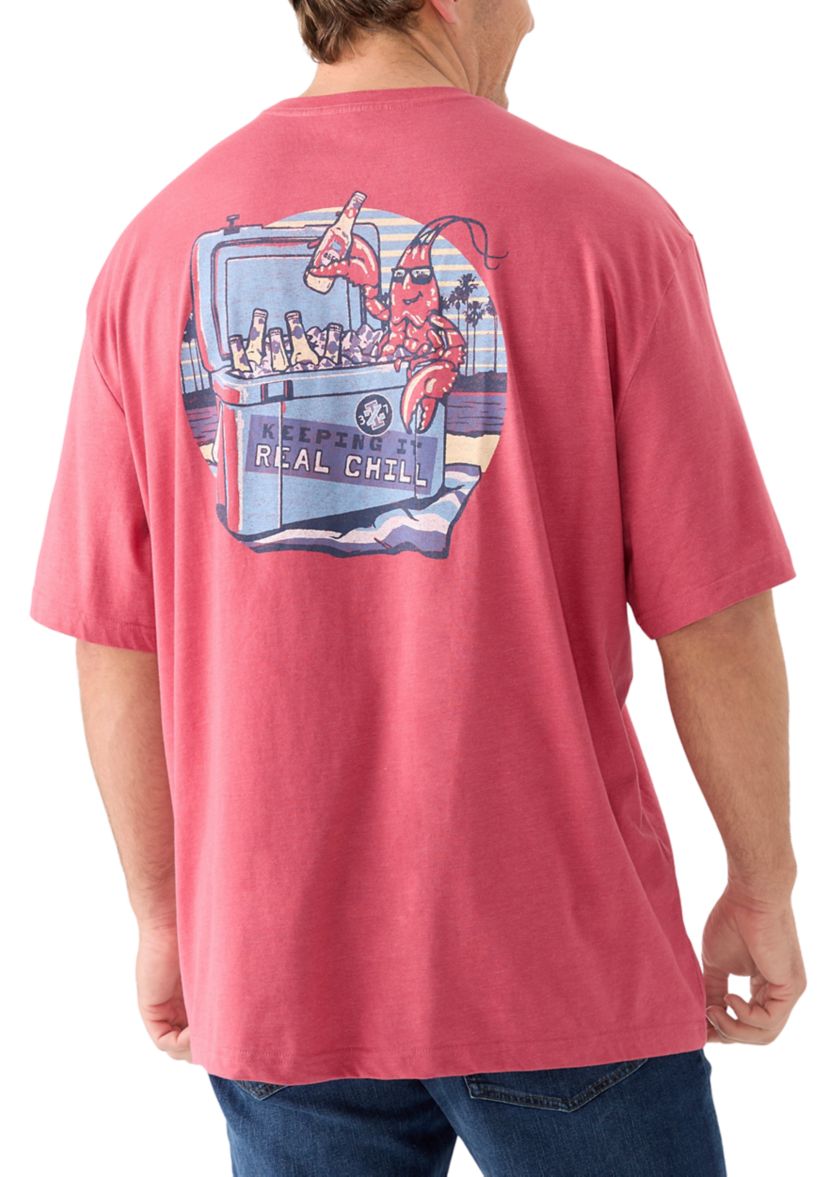 Big & Tall Short Sleeve Lobster Graphic T-Shirt 