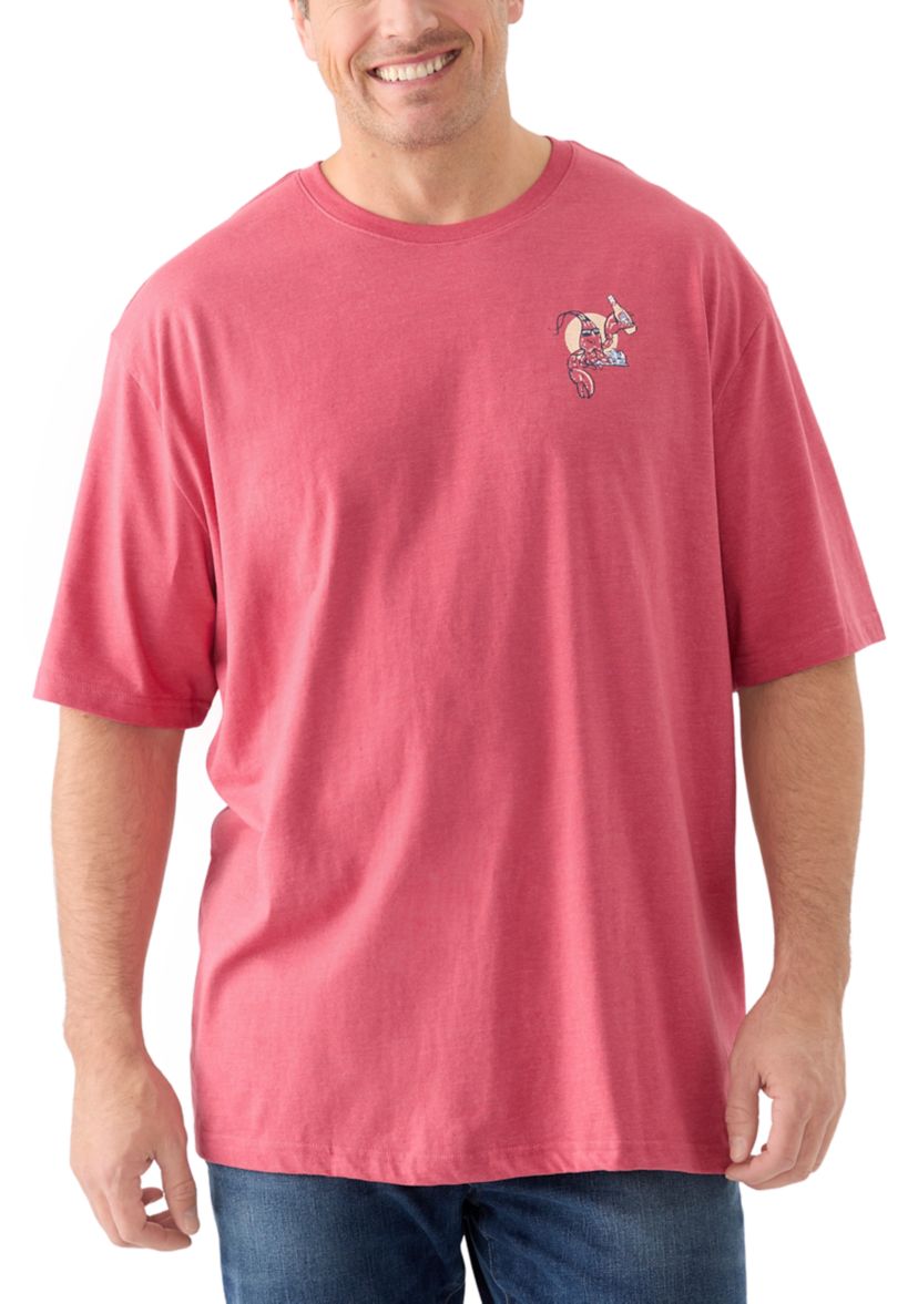Big & Tall Short Sleeve Lobster Graphic T-Shirt 