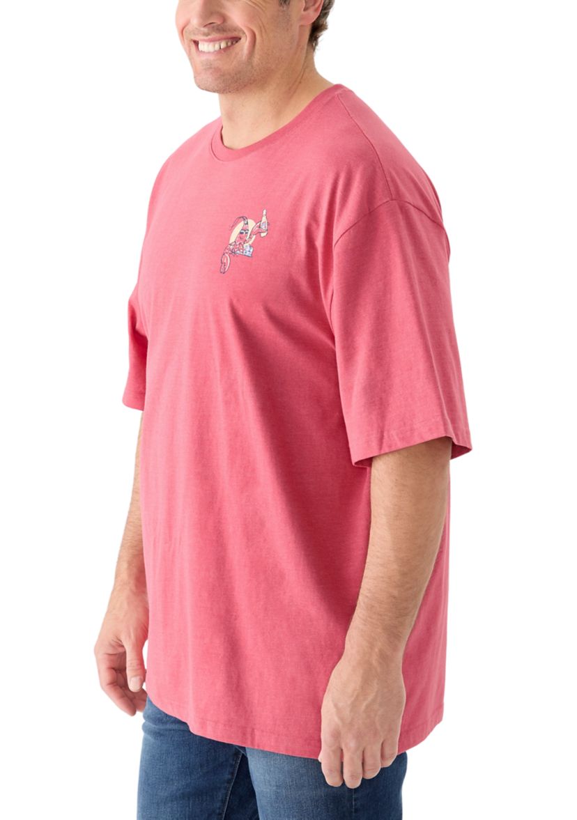 Big & Tall Short Sleeve Lobster Graphic T-Shirt 