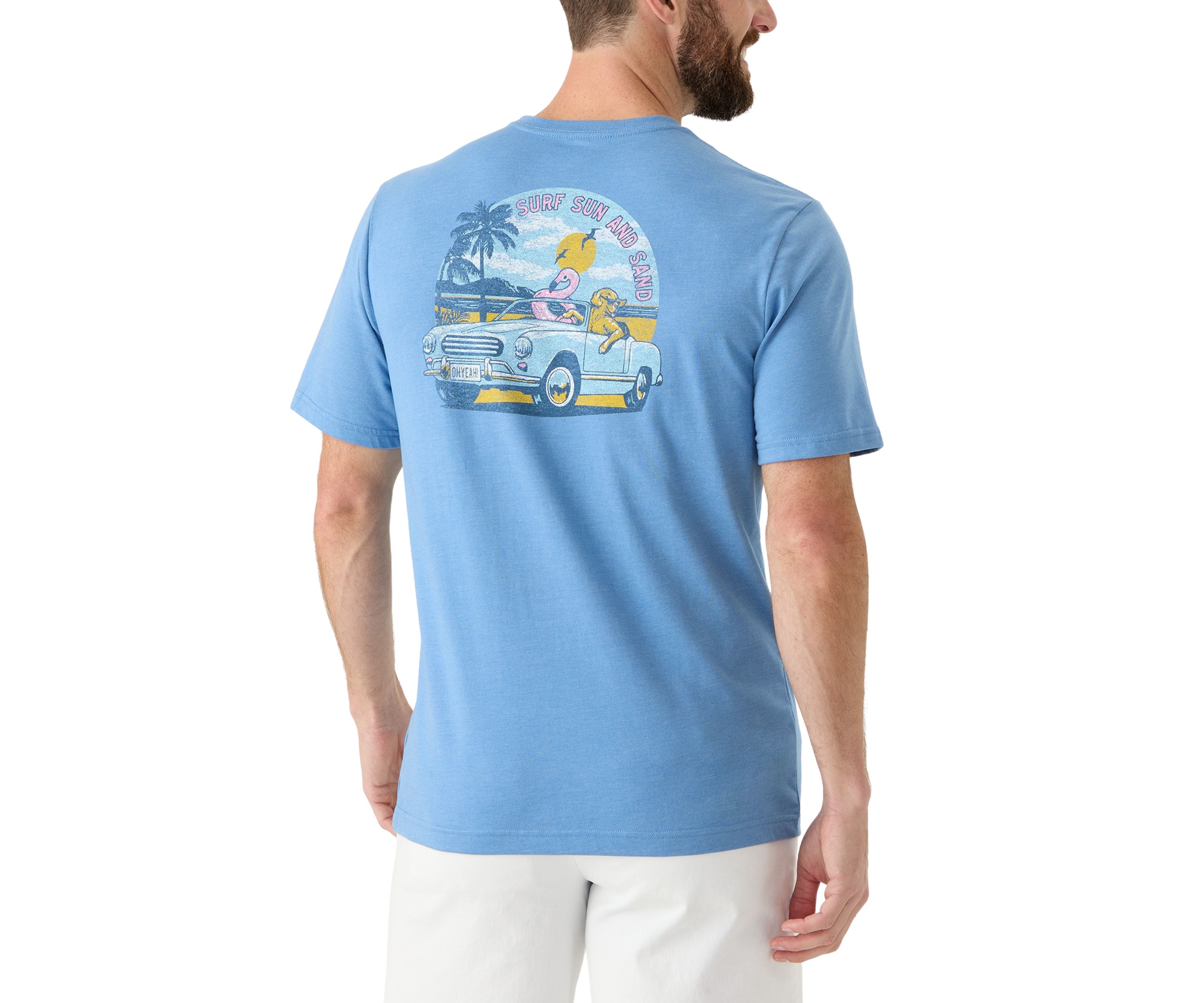 Short Sleeve Beach Graphic T-Shirt 