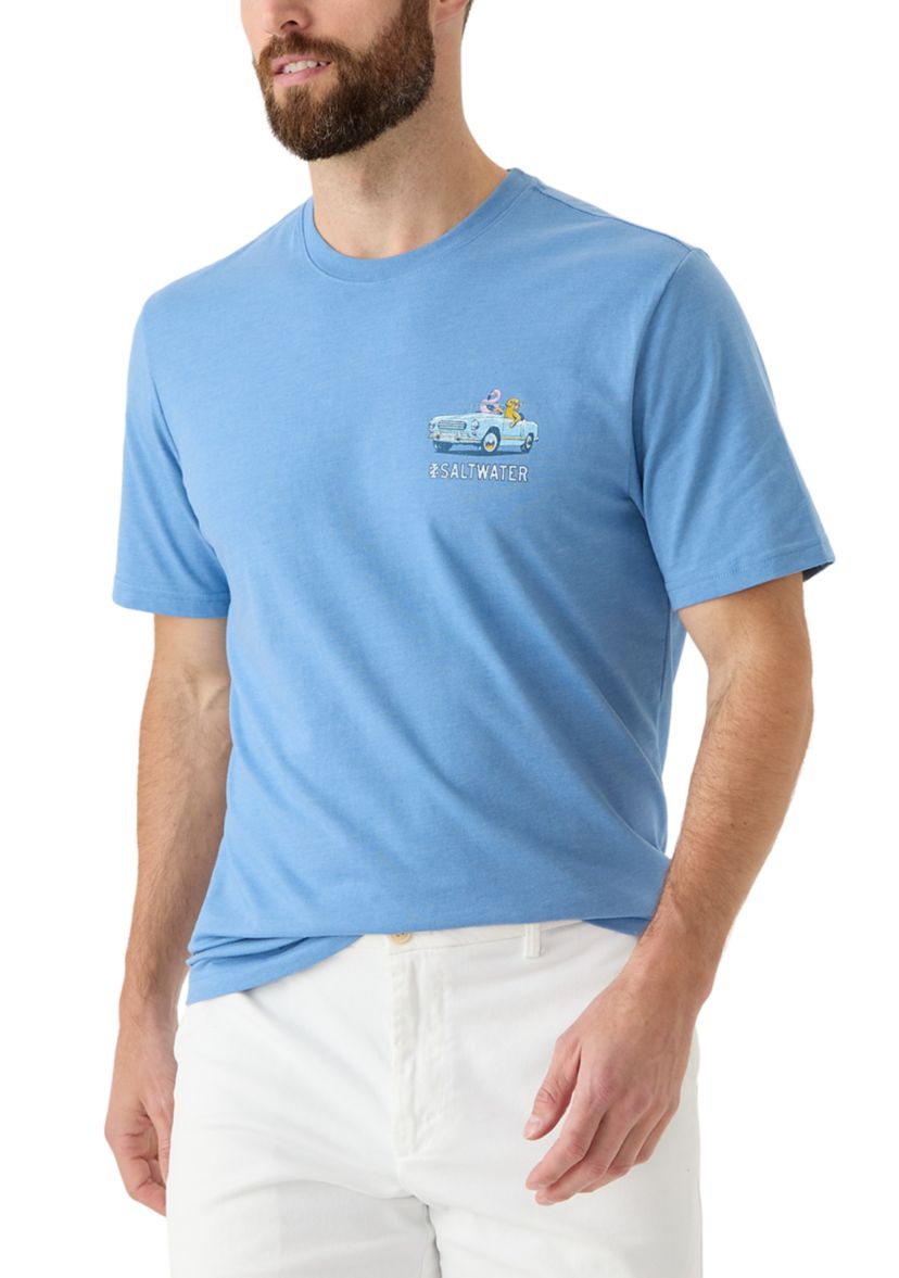 Short Sleeve Beach Graphic T-Shirt 