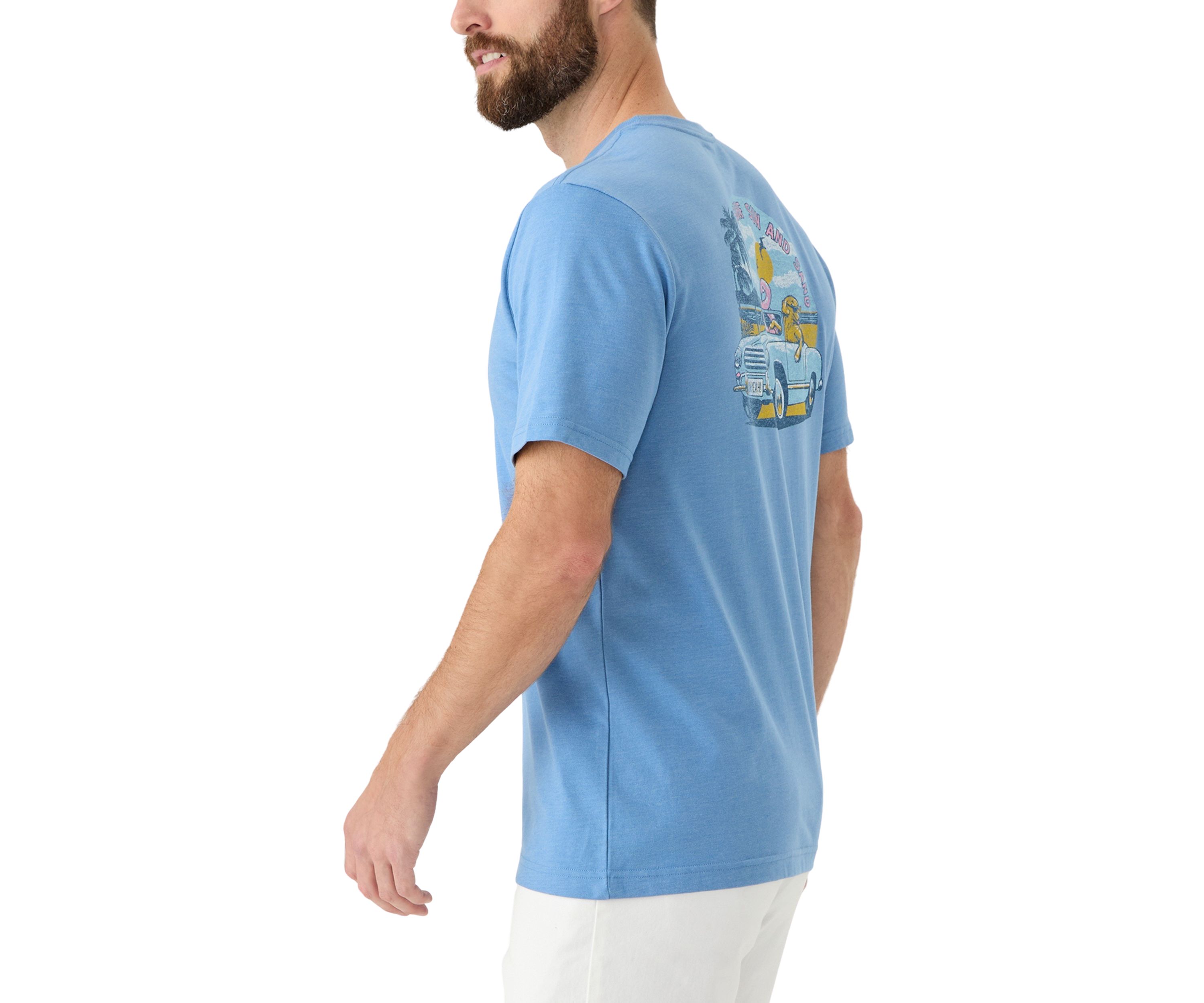 Short Sleeve Beach Graphic T-Shirt 