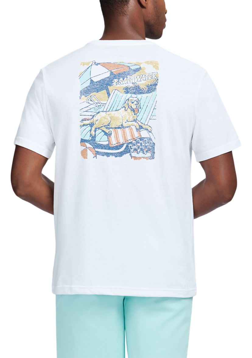 Short Sleeve Soft Washed Graphic Crew T-Shirt 
