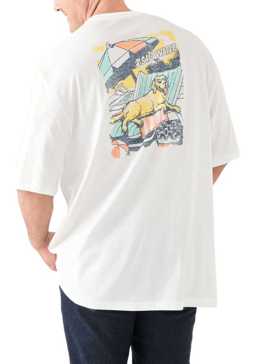 Short Sleeve Pool Day Dog Graphic T-Shirt