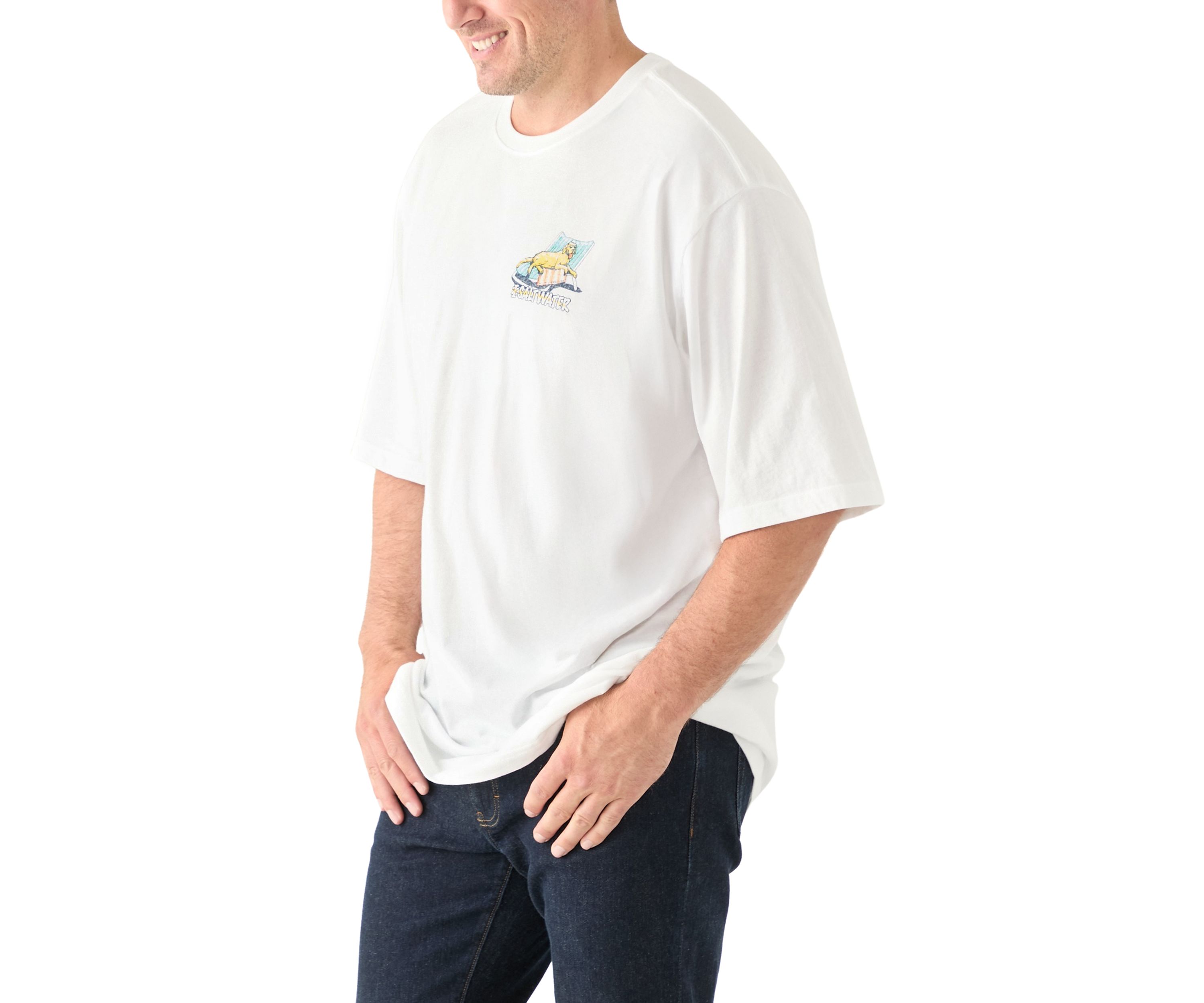 Short Sleeve Pool Day Dog Graphic T-Shirt