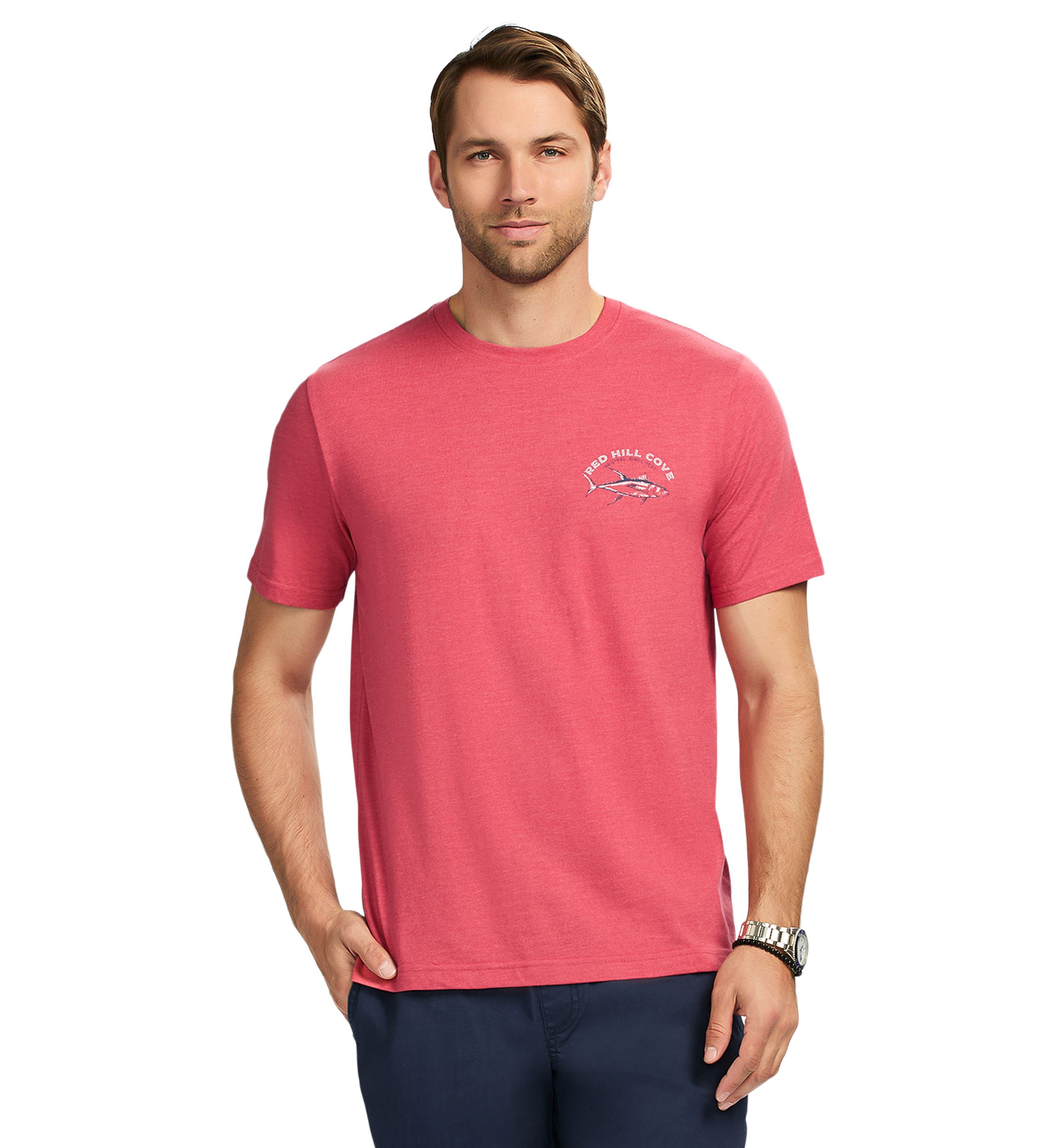 Short Sleeve Soft Washed Graphic Crew Neck T-Shirt 