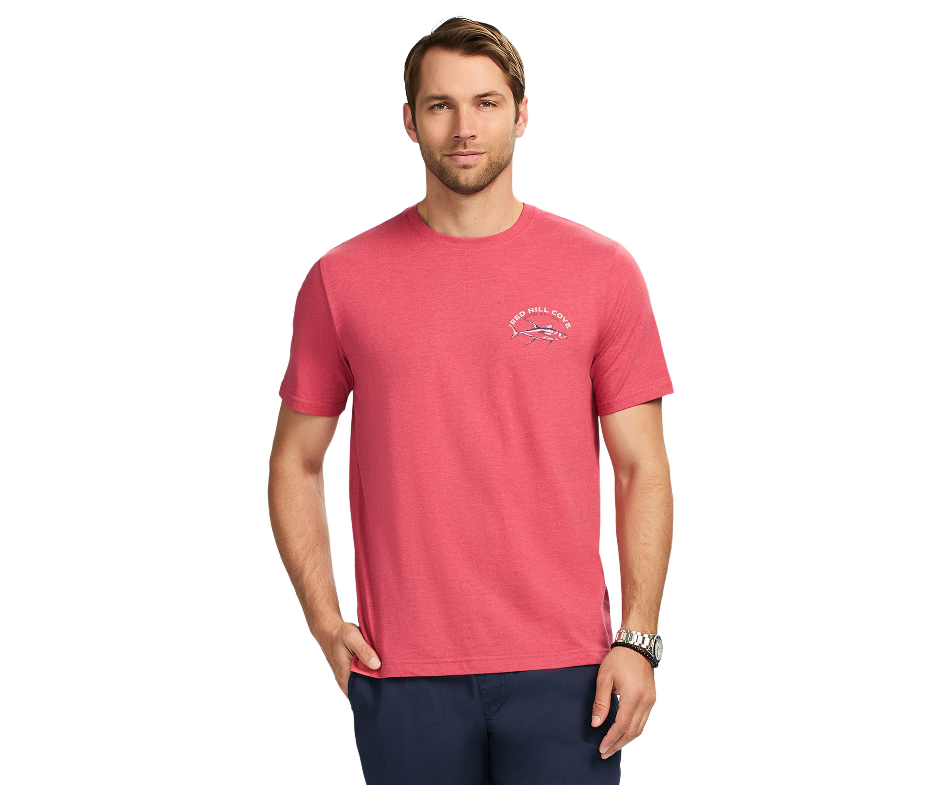 Short Sleeve Soft Washed Graphic Crew Neck T-Shirt 