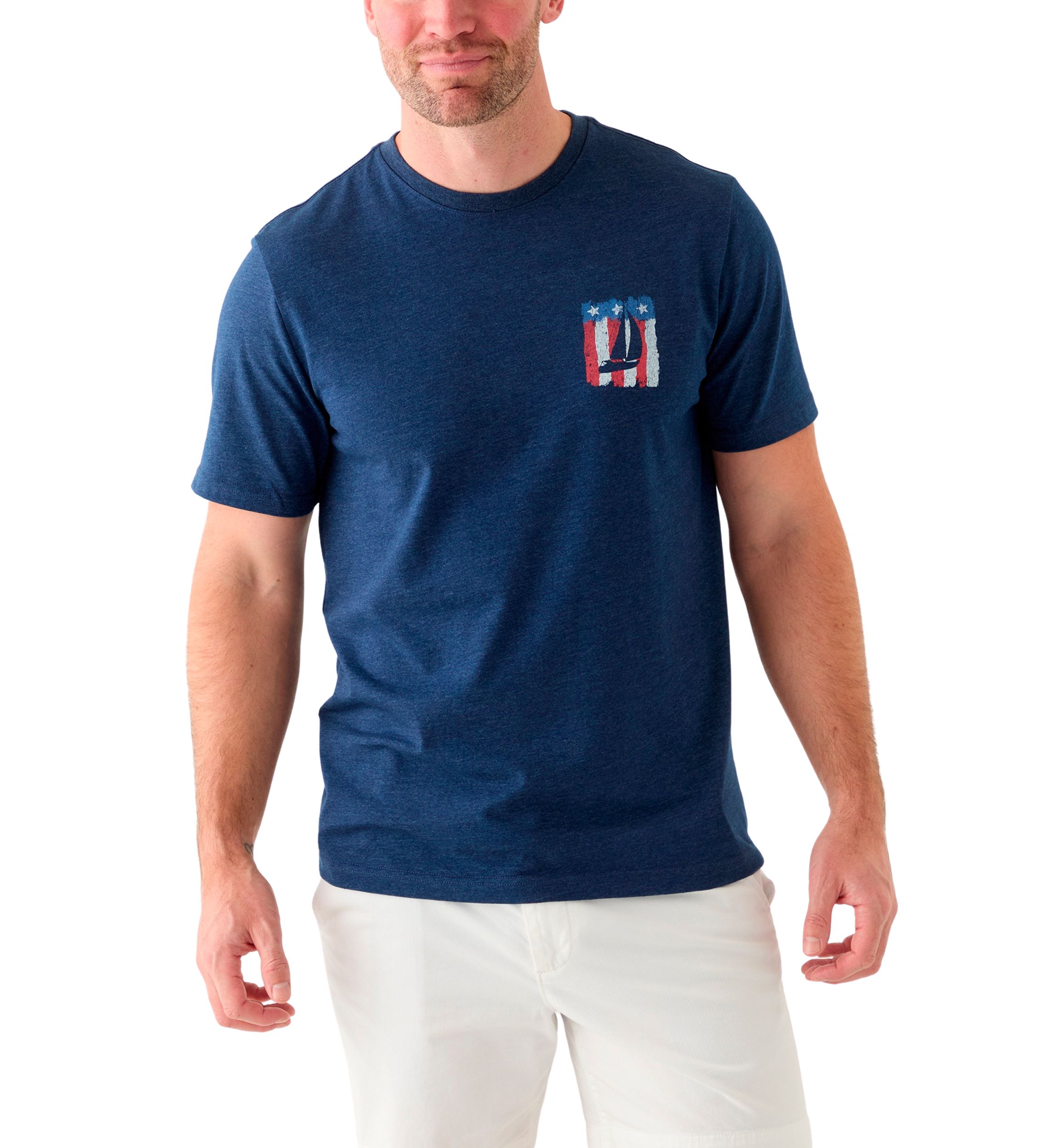 T-shirt Coupe Classique en tricot côtelé - Bleu marine - HOMME | H&M CA