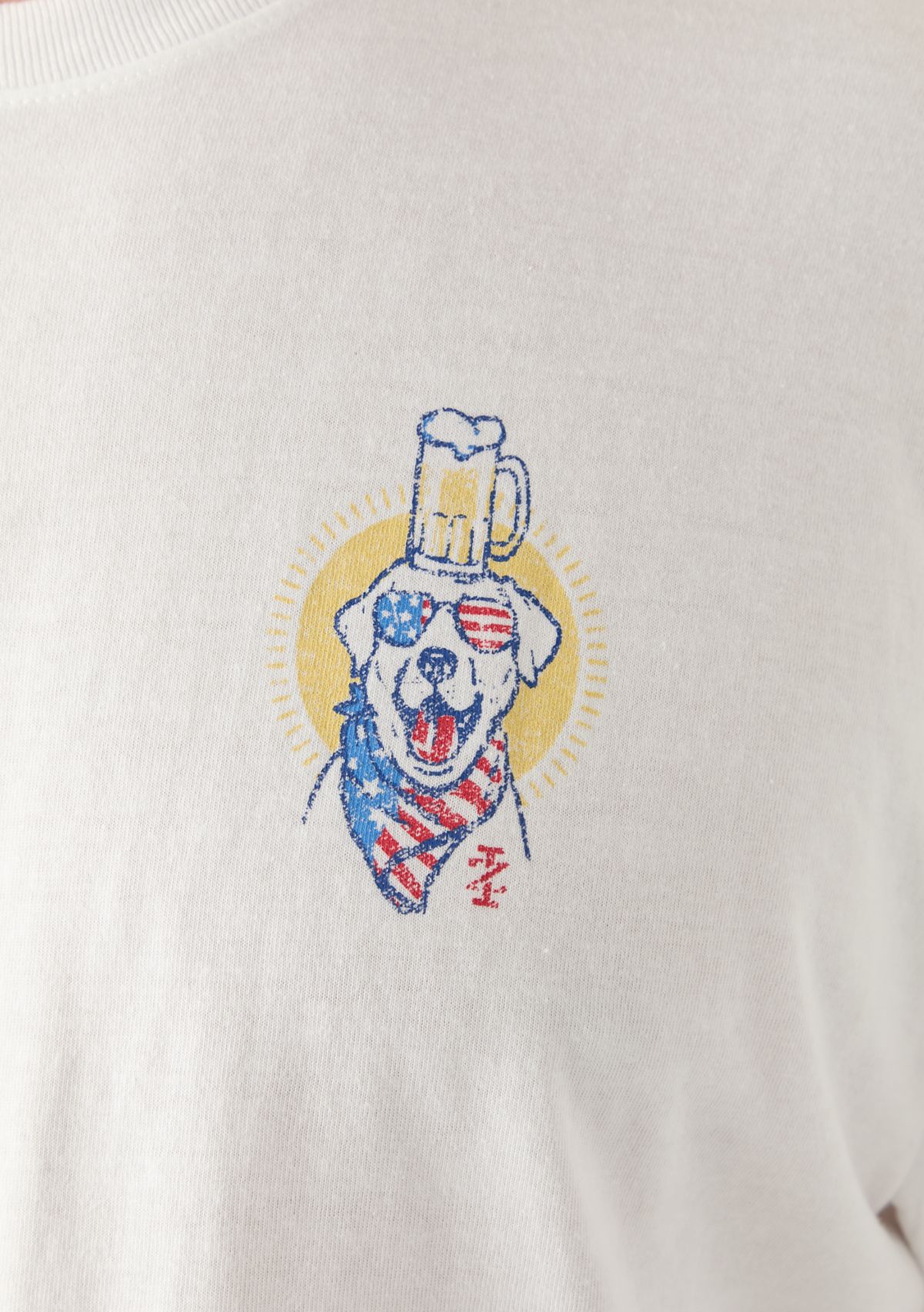 Big & Tall Short Sleeve Sunny Times Dog Graphic T-Shirt