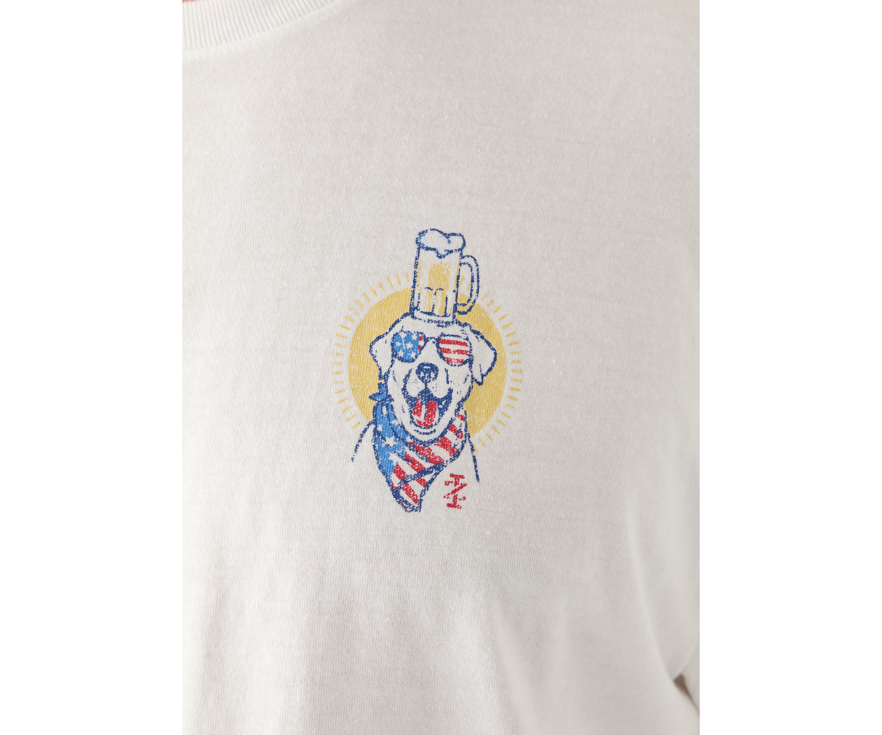 Big & Tall Short Sleeve Sunny Times Dog Graphic T-Shirt