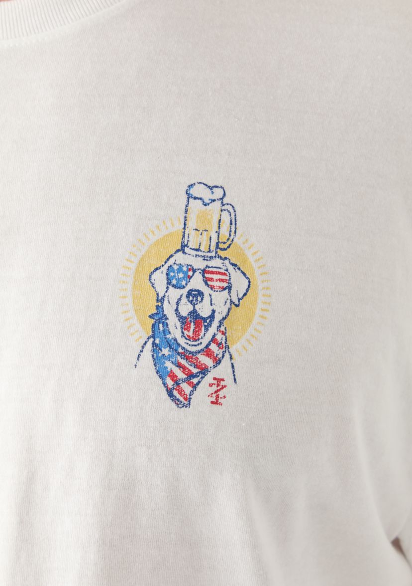 Big & Tall Short Sleeve Sunny Times Dog Graphic T-Shirt