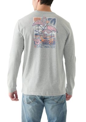IZOD Soft Washed Long Sleeve Graphic T-Shirt | Belk