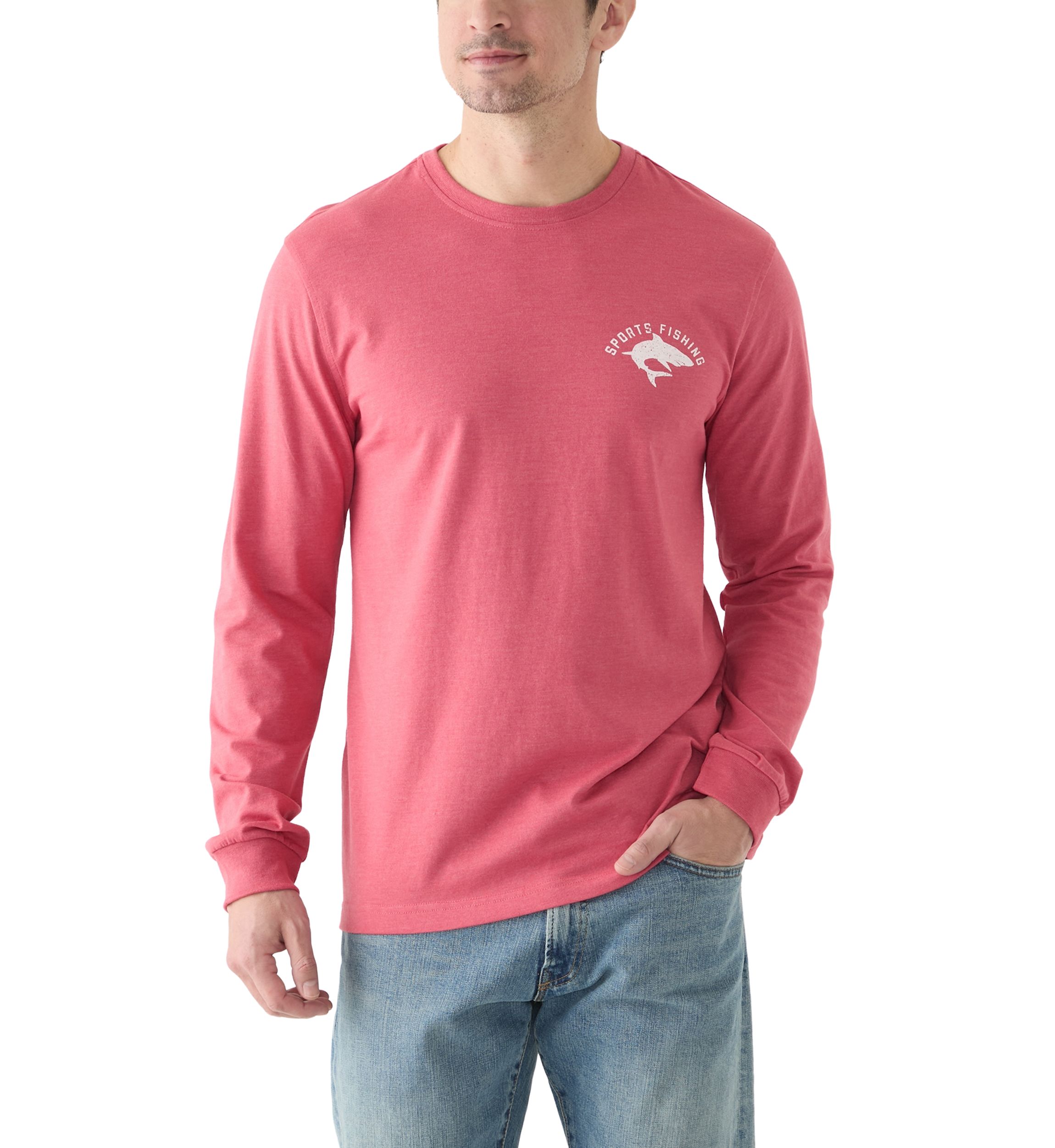 Long Sleeve Soft Wash Graphic Crew T-Shirt 