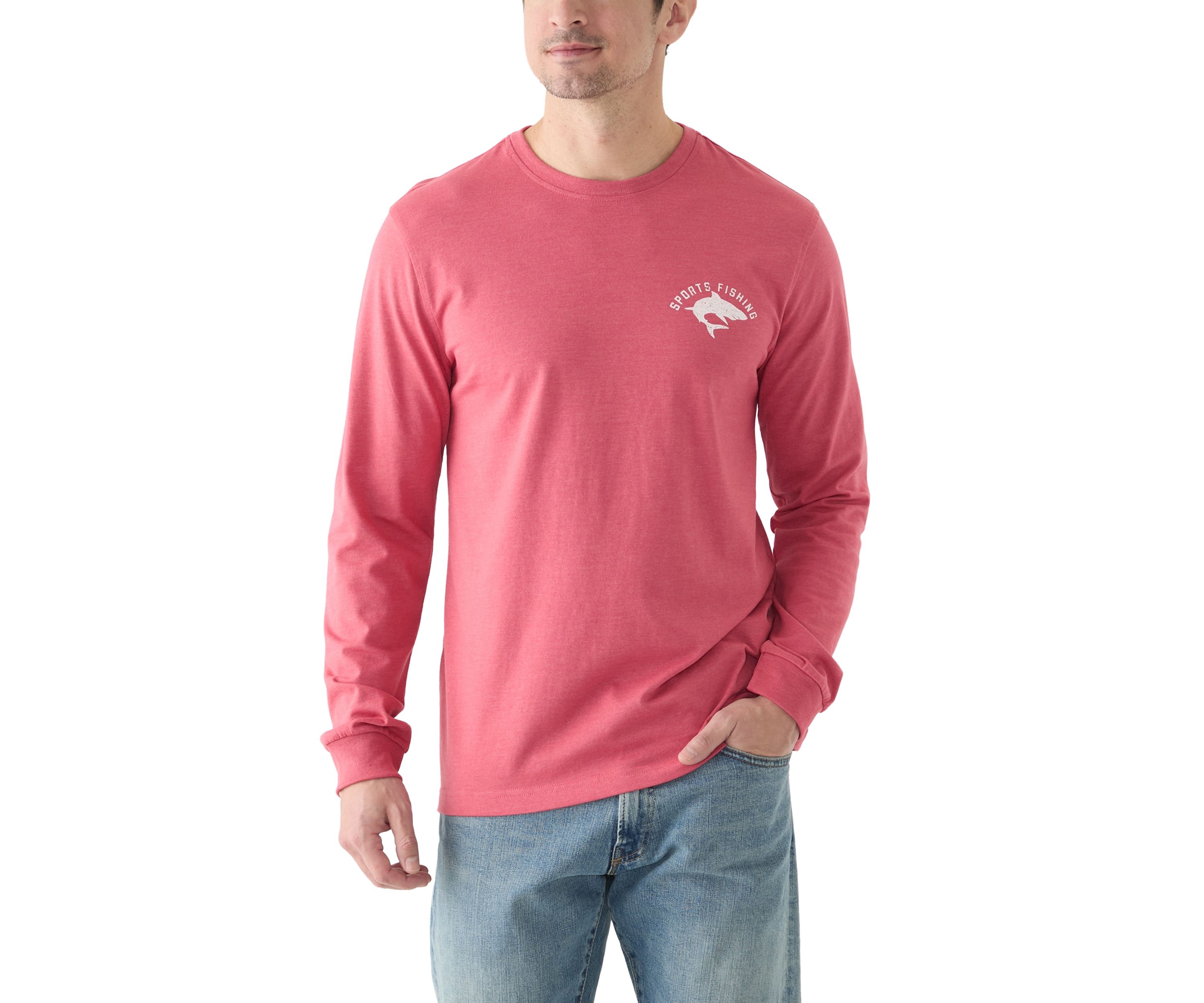 Long Sleeve Soft Wash Graphic Crew T-Shirt 