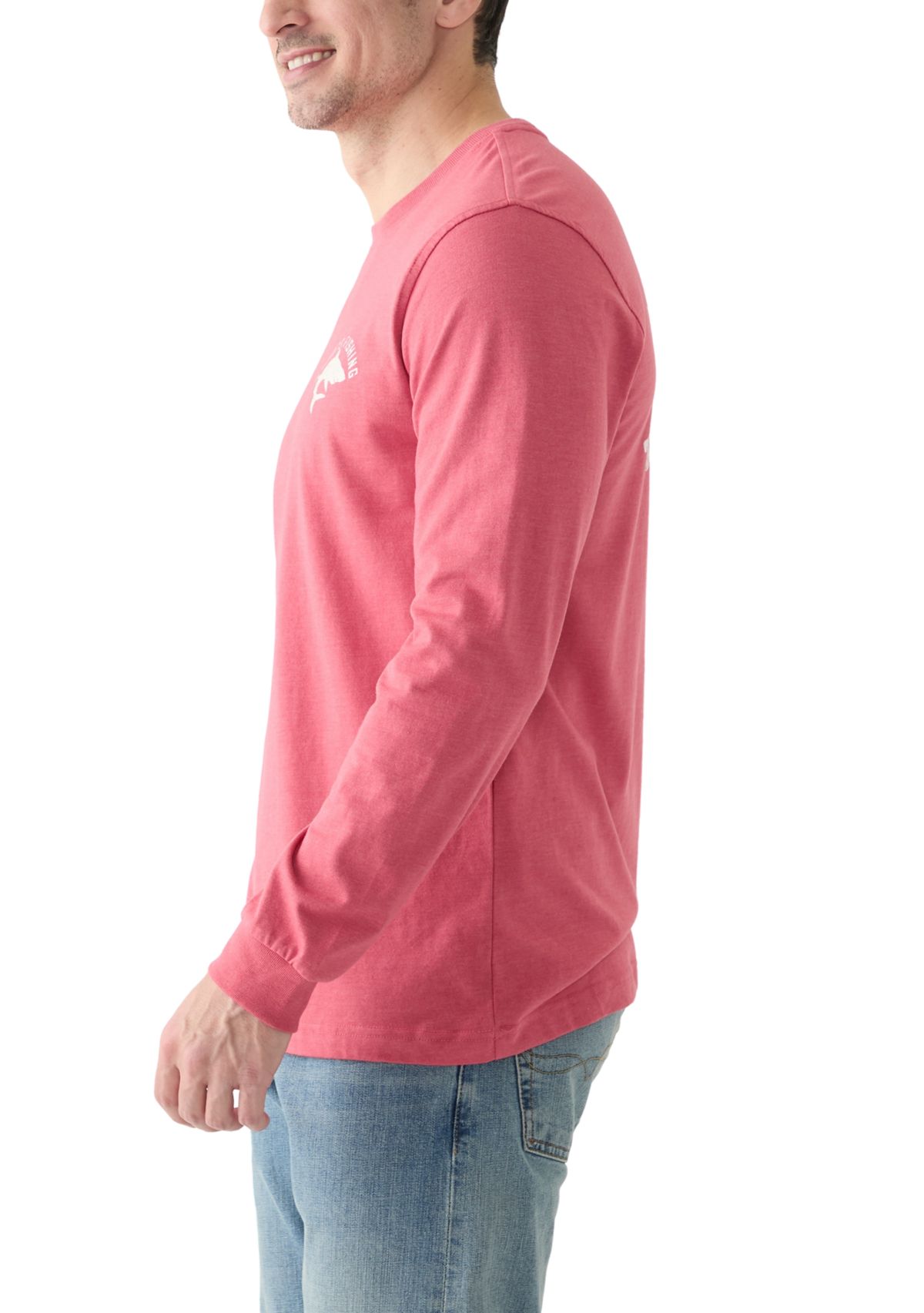 Long Sleeve Soft Wash Graphic Crew T-Shirt 