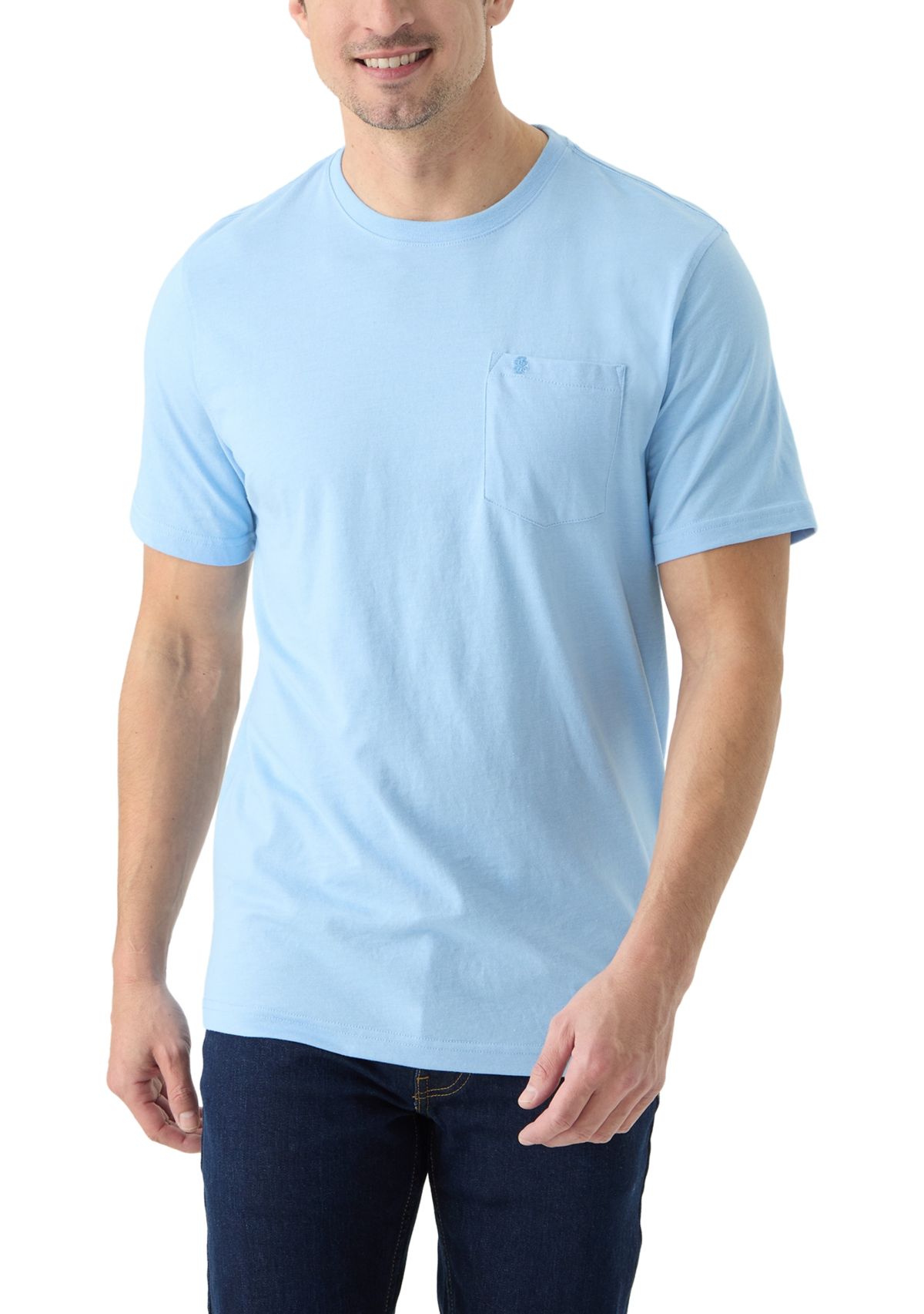 Short Sleeve Solid Pocket T-Shirt