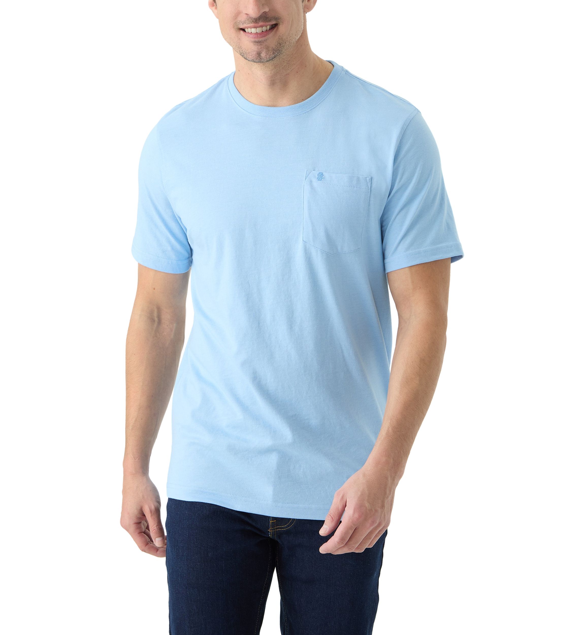 Short Sleeve Solid Pocket T-Shirt