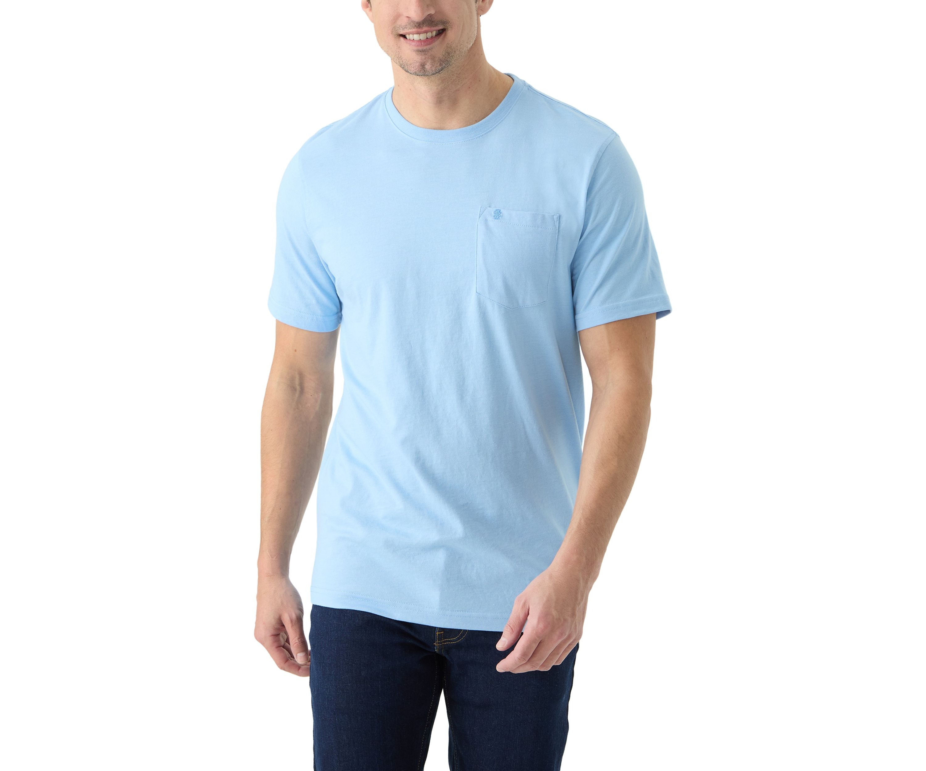 Short Sleeve Solid Pocket T-Shirt