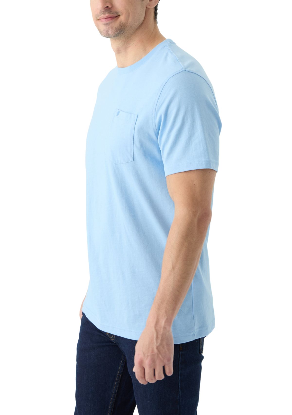 Short Sleeve Solid Pocket T-Shirt