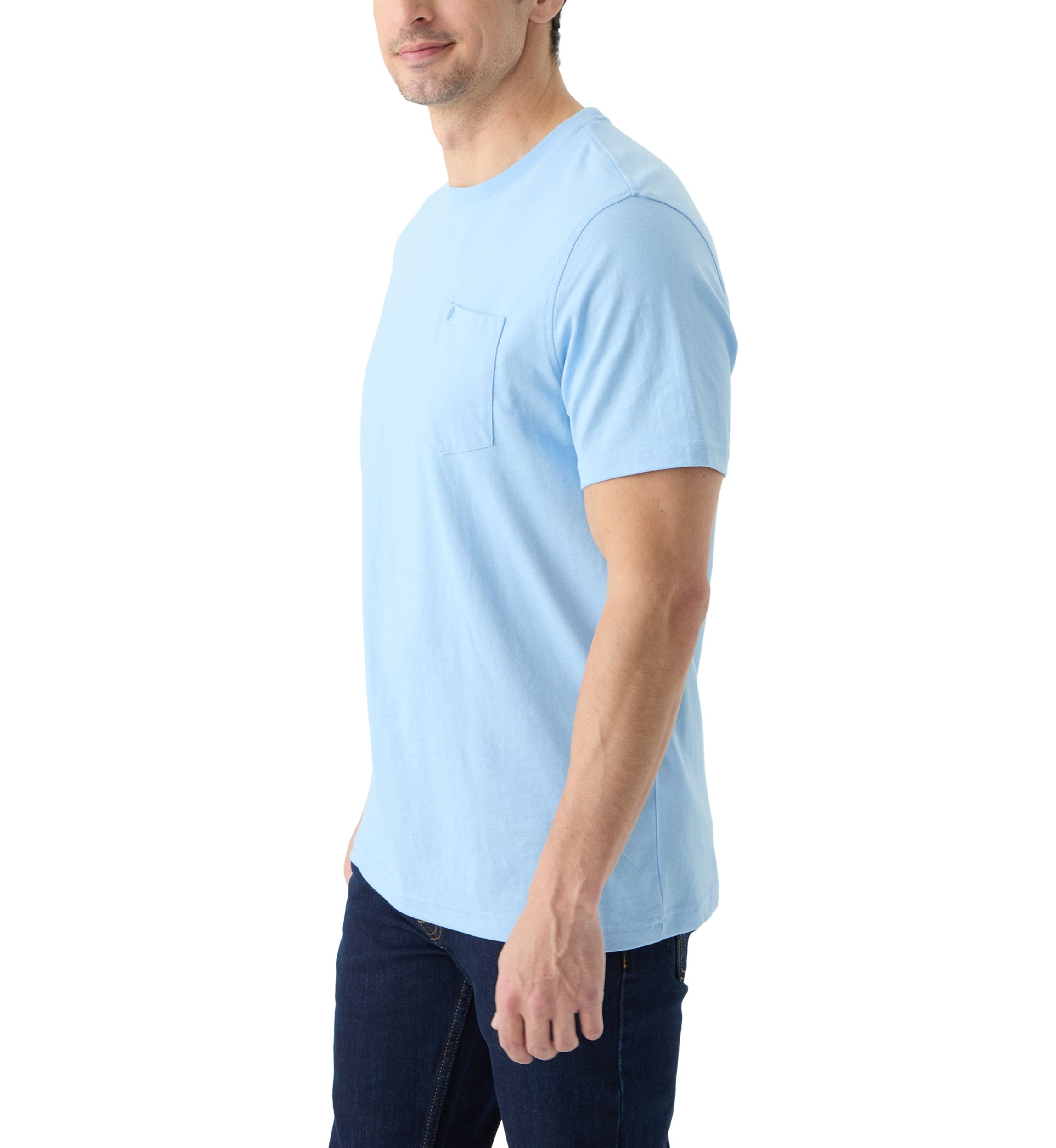 Short Sleeve Solid Pocket T-Shirt