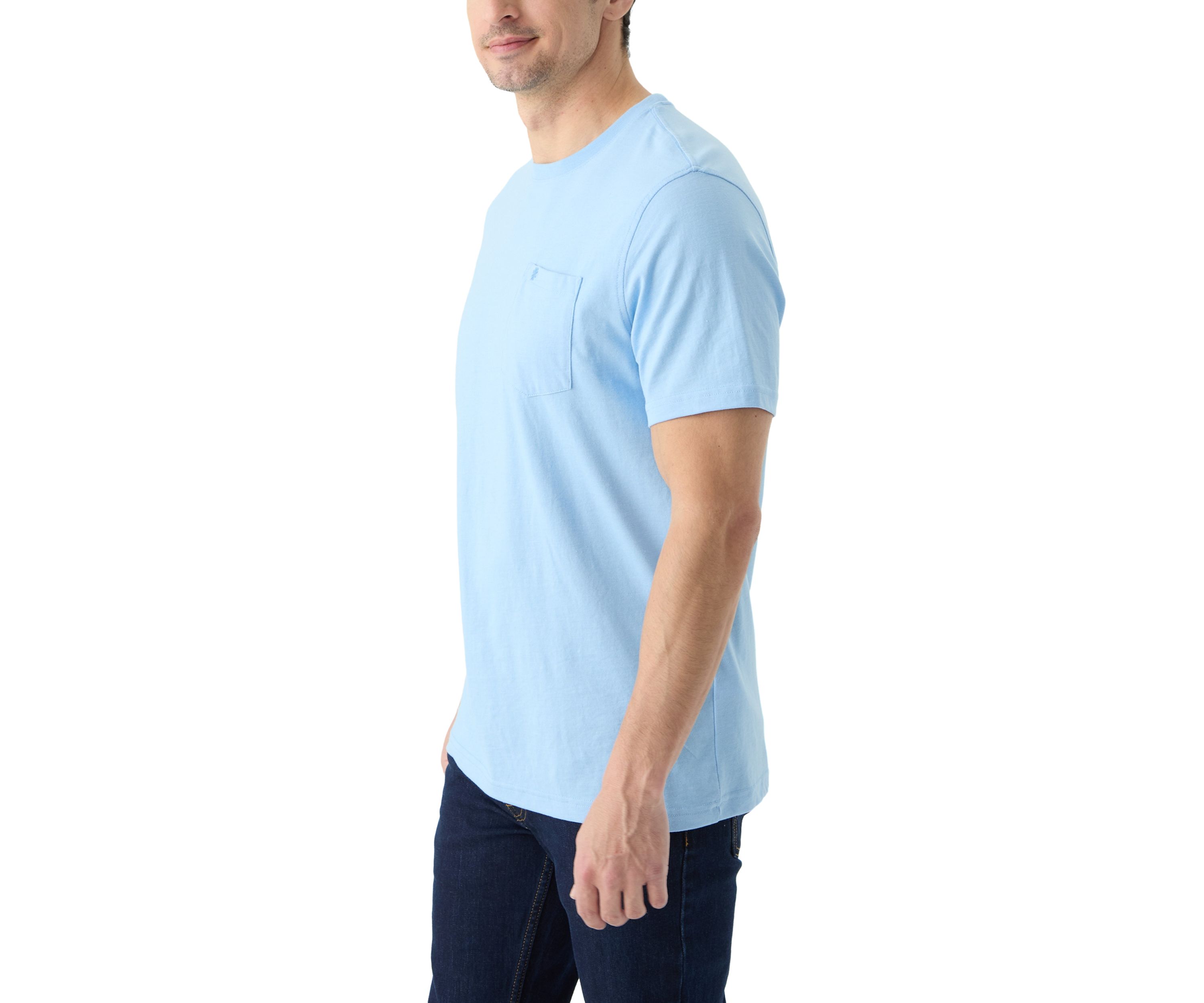 Short Sleeve Solid Pocket T-Shirt