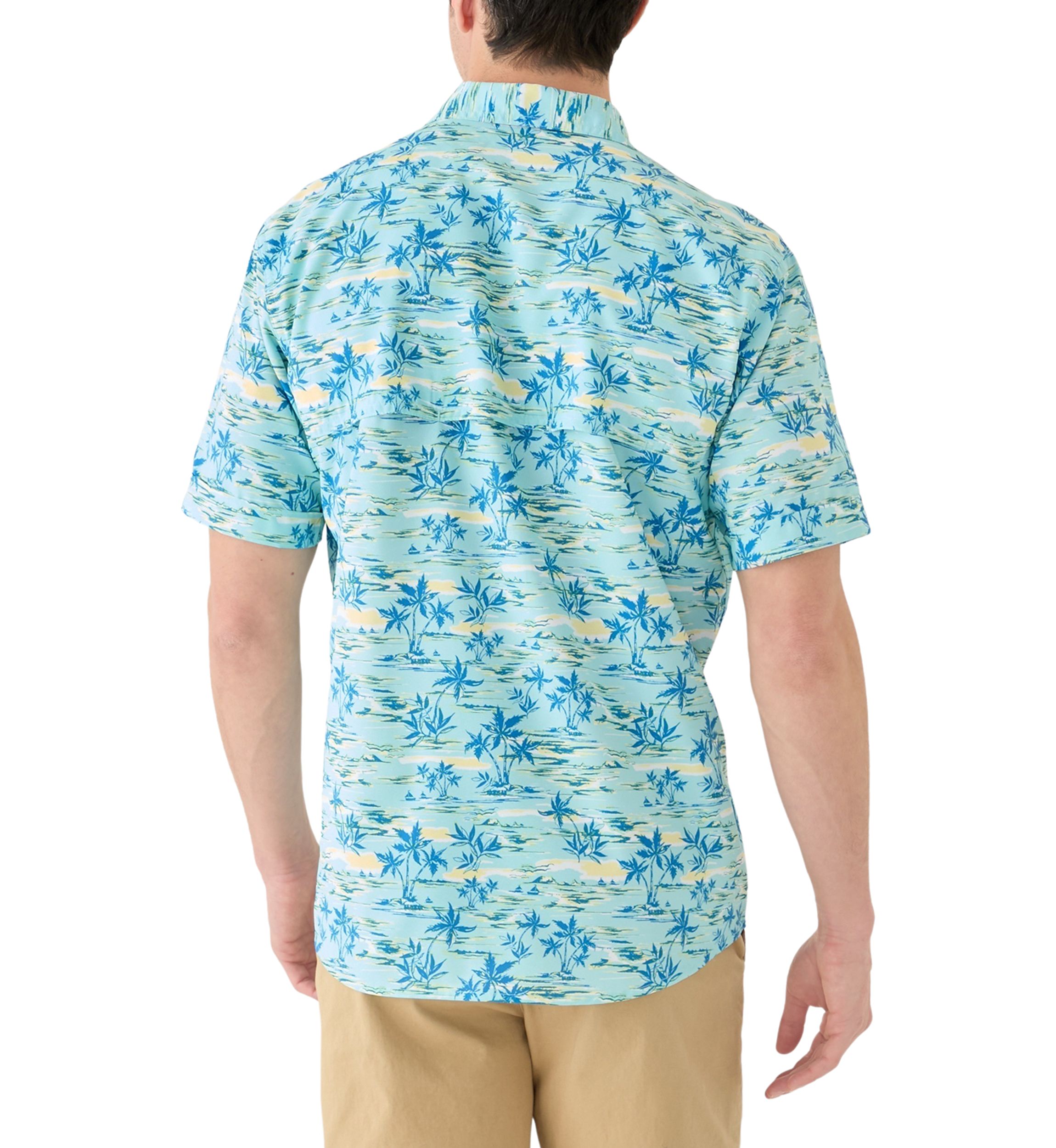 Short Sleeve Sunshield Printed Beach Shirt