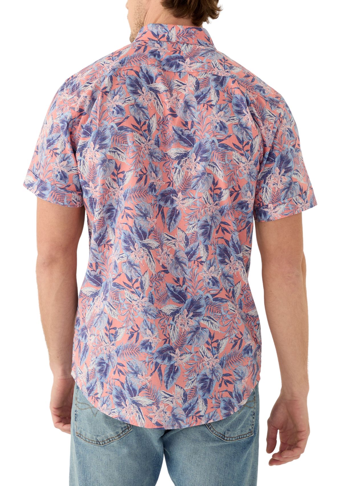 Dockside Chambray Printed Button Down Shirt