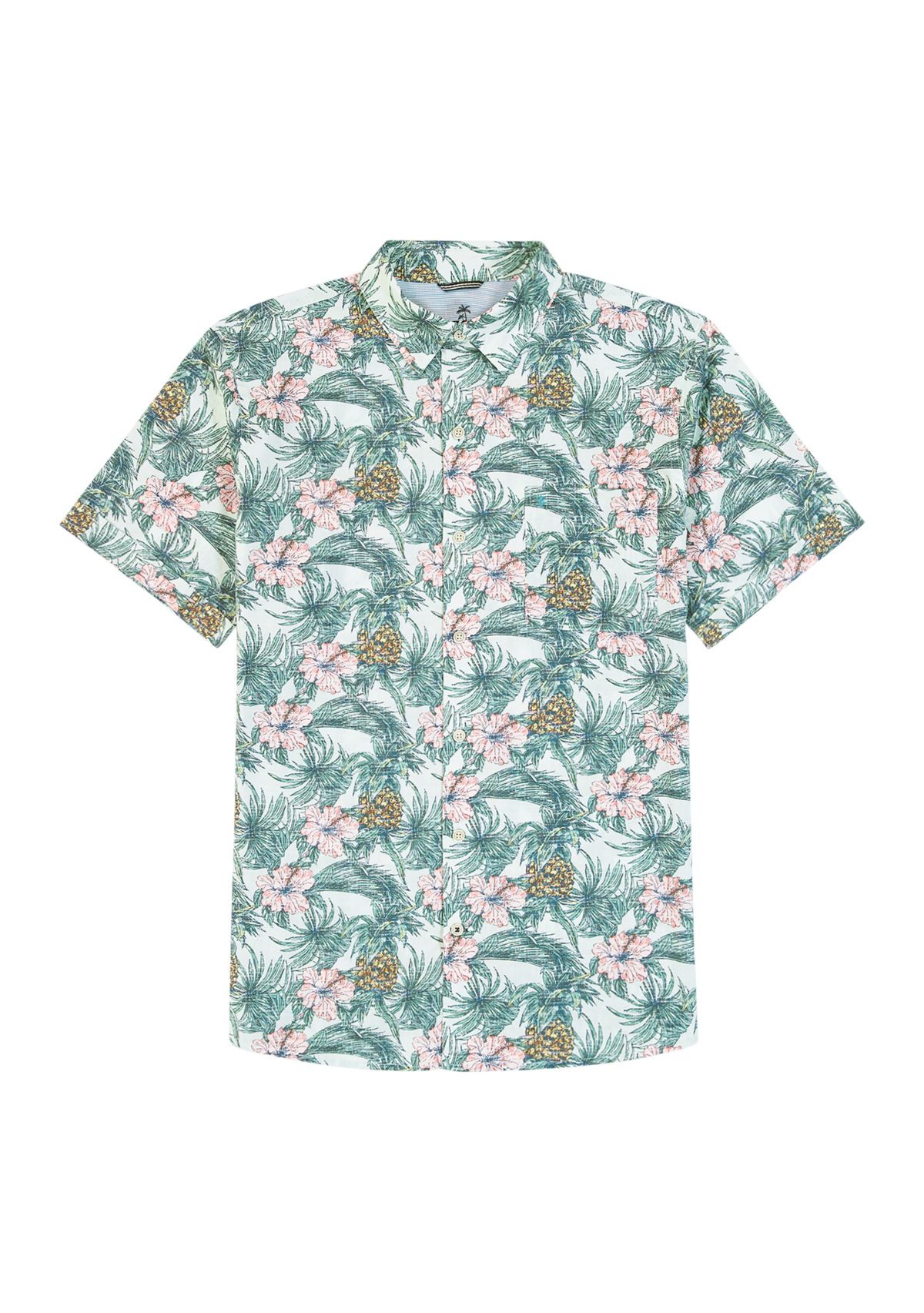 Dockside Chambray Printed Button Down Shirt