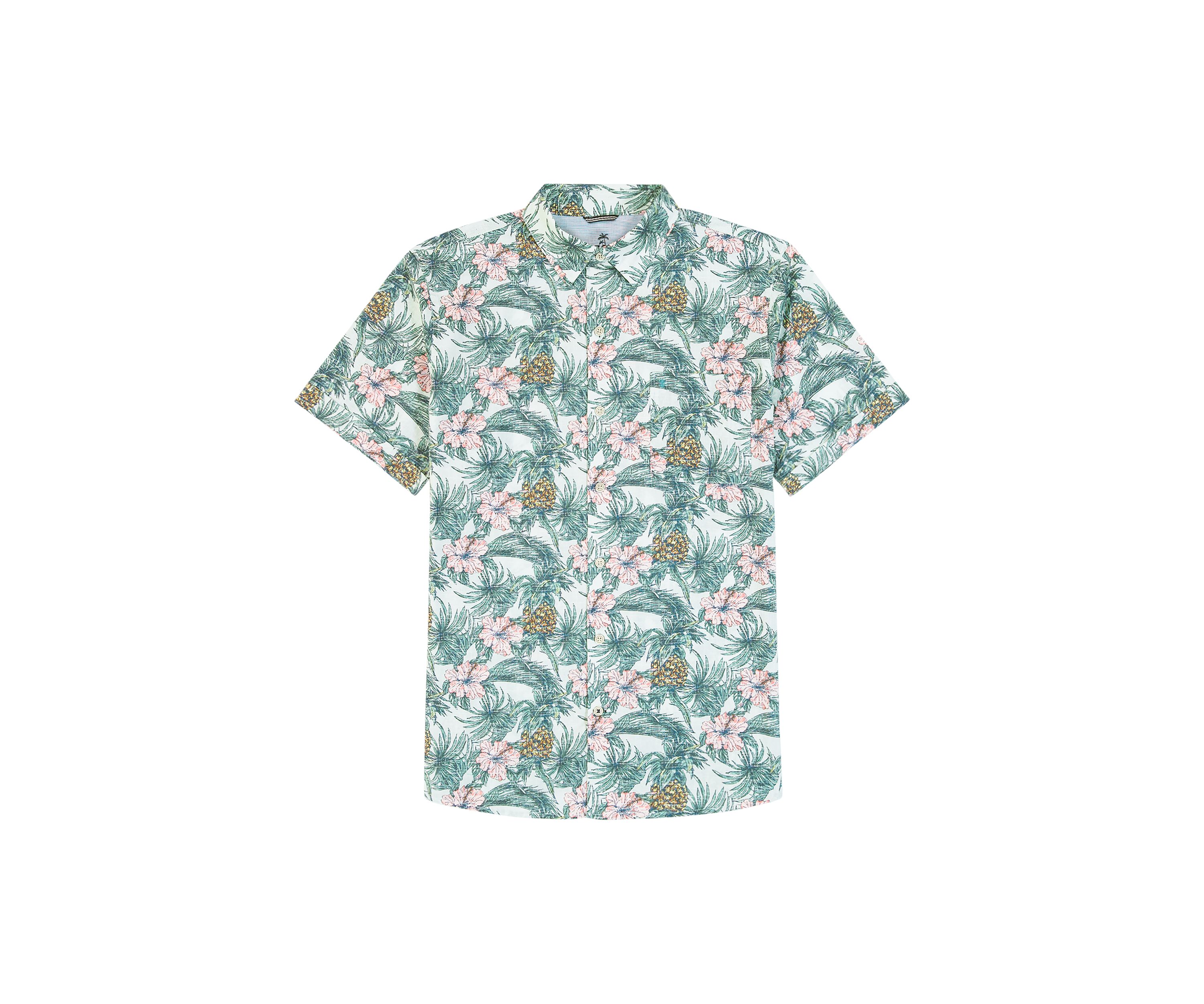 Dockside Chambray Printed Button Down Shirt