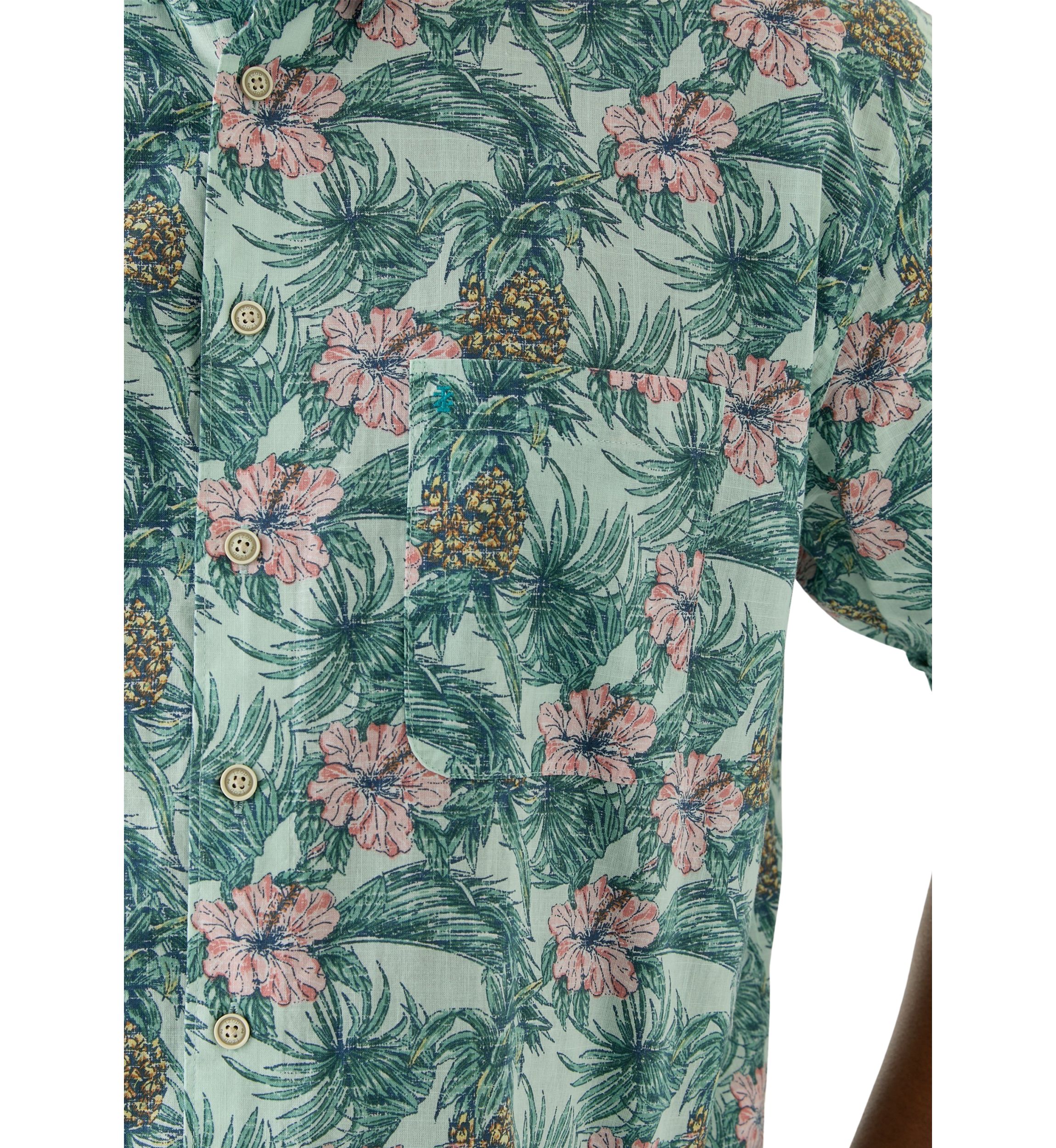 Big & Tall Dockside Chambray Printed Shirt