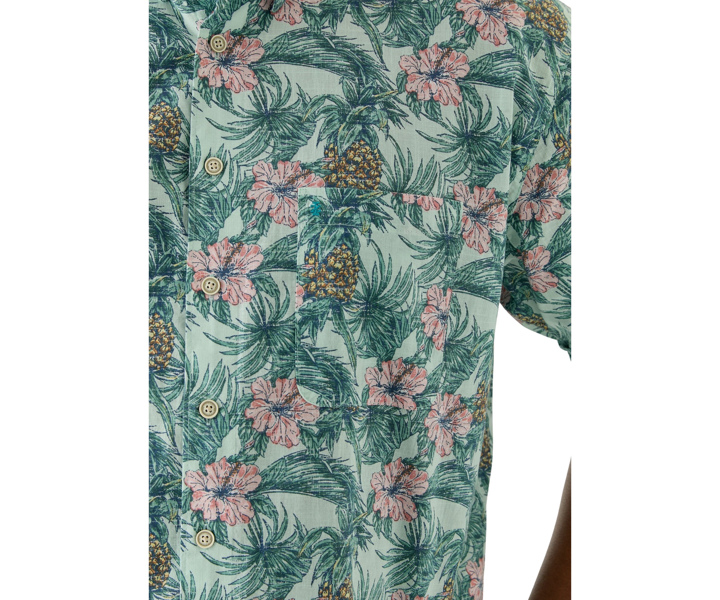 Big & Tall Dockside Chambray Printed Shirt