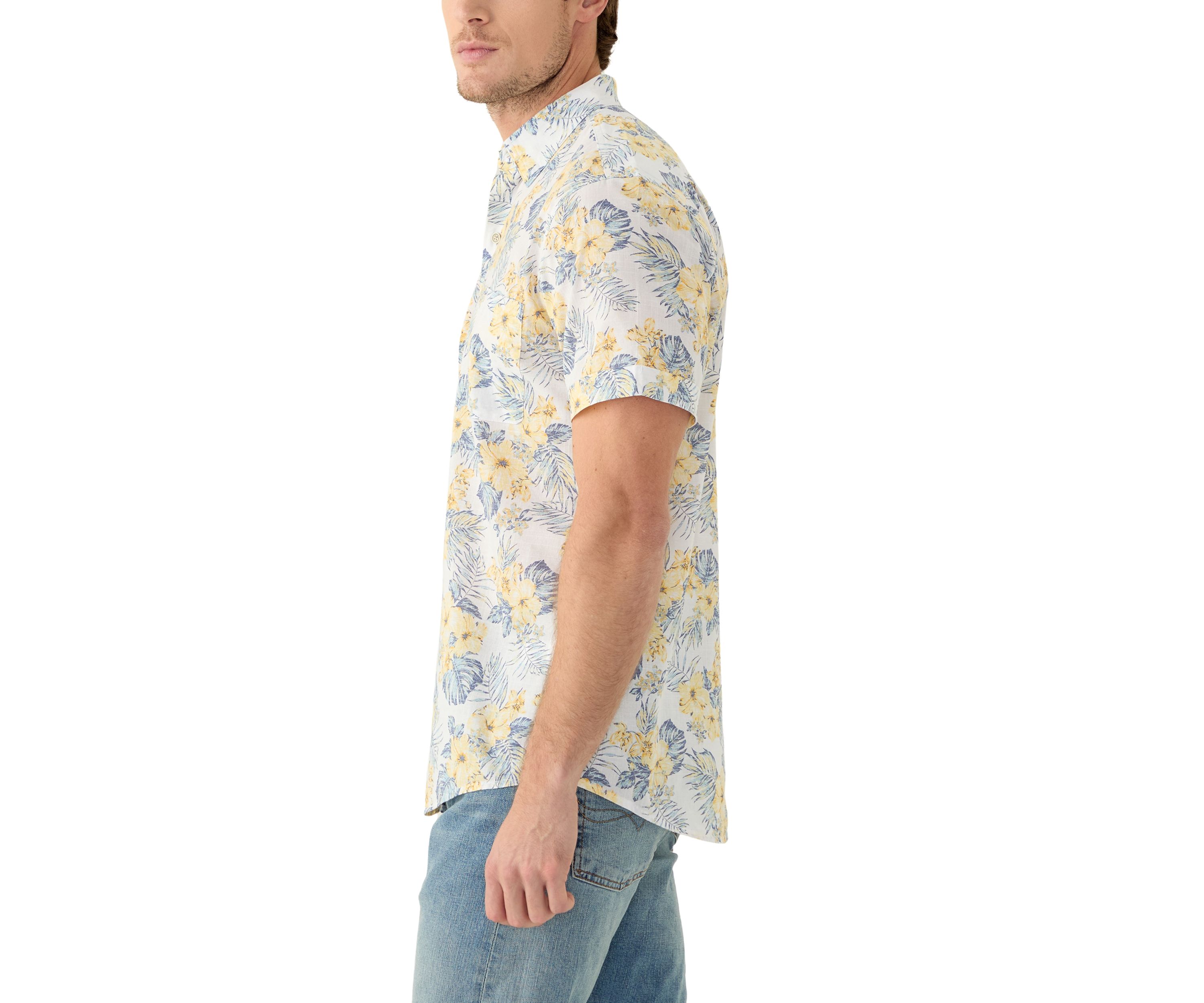 Dockside Chambray Printed Button Down Shirt