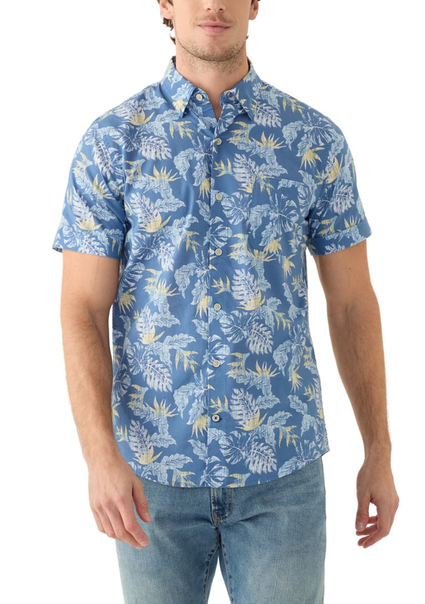 Dockside Chambray Printed Button Down Shirt