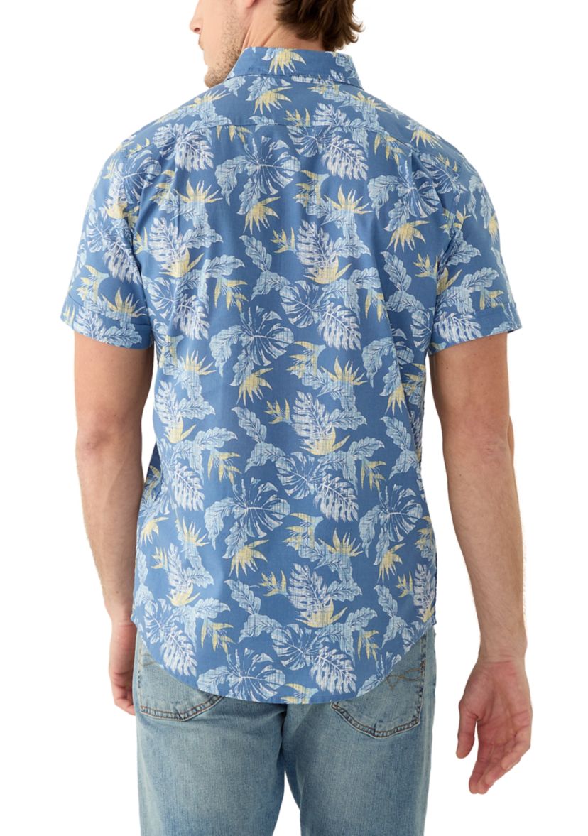 Dockside Chambray Printed Button Down Shirt