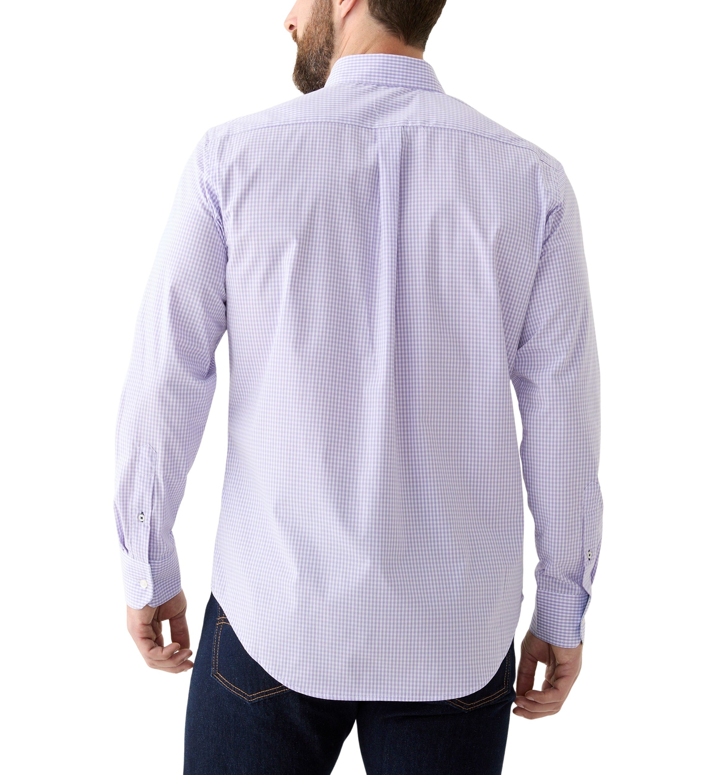 Long Sleeve Performance Gingham Shirt