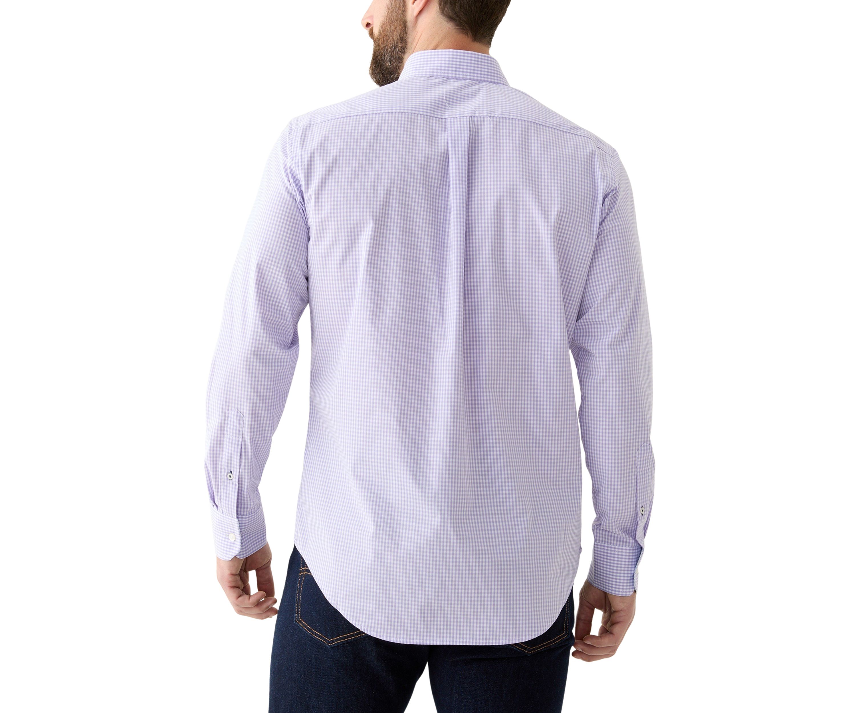 Long Sleeve Performance Gingham Shirt