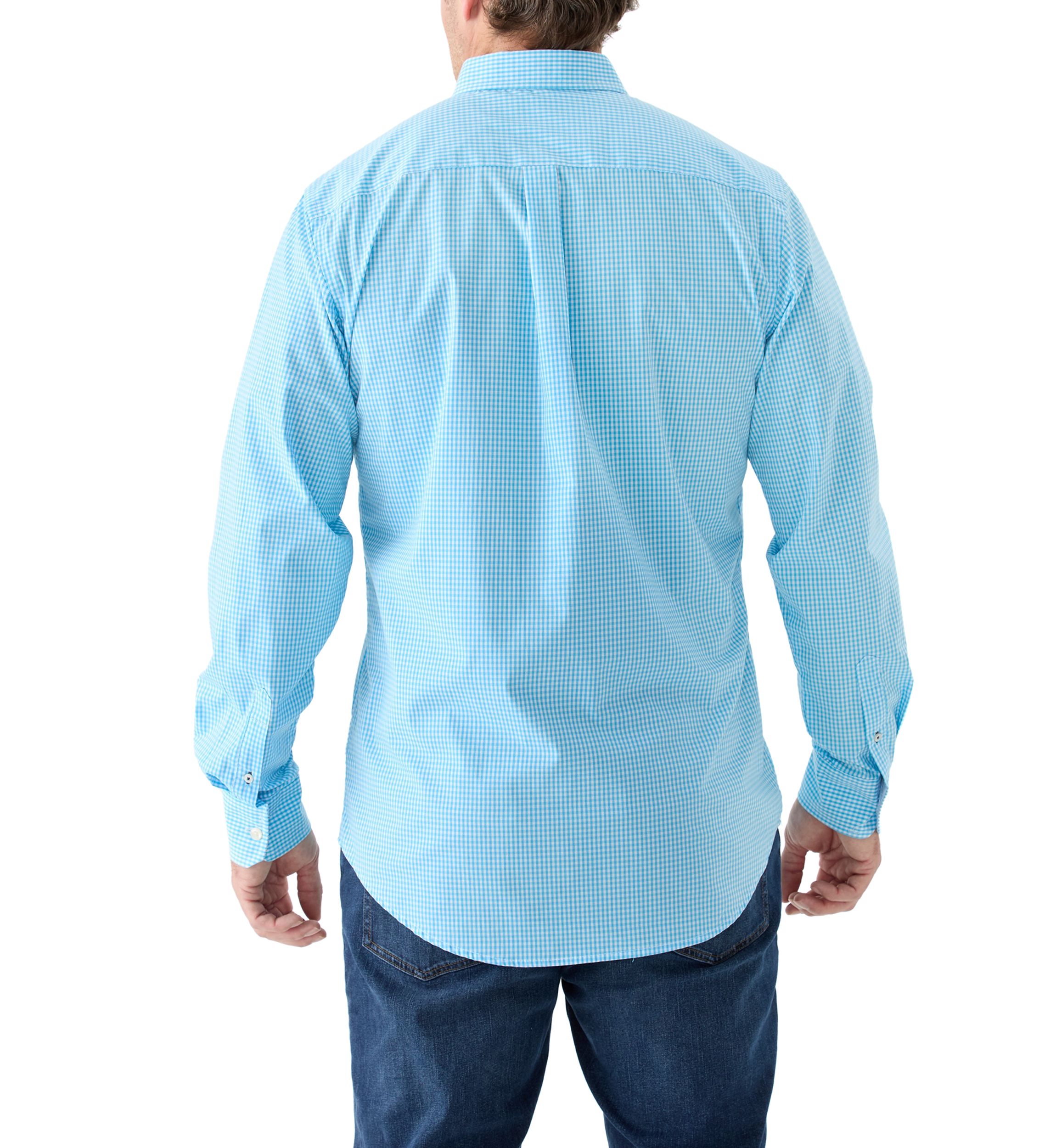Big & Tall Comfort + Performance Woven Button Down Shirt 