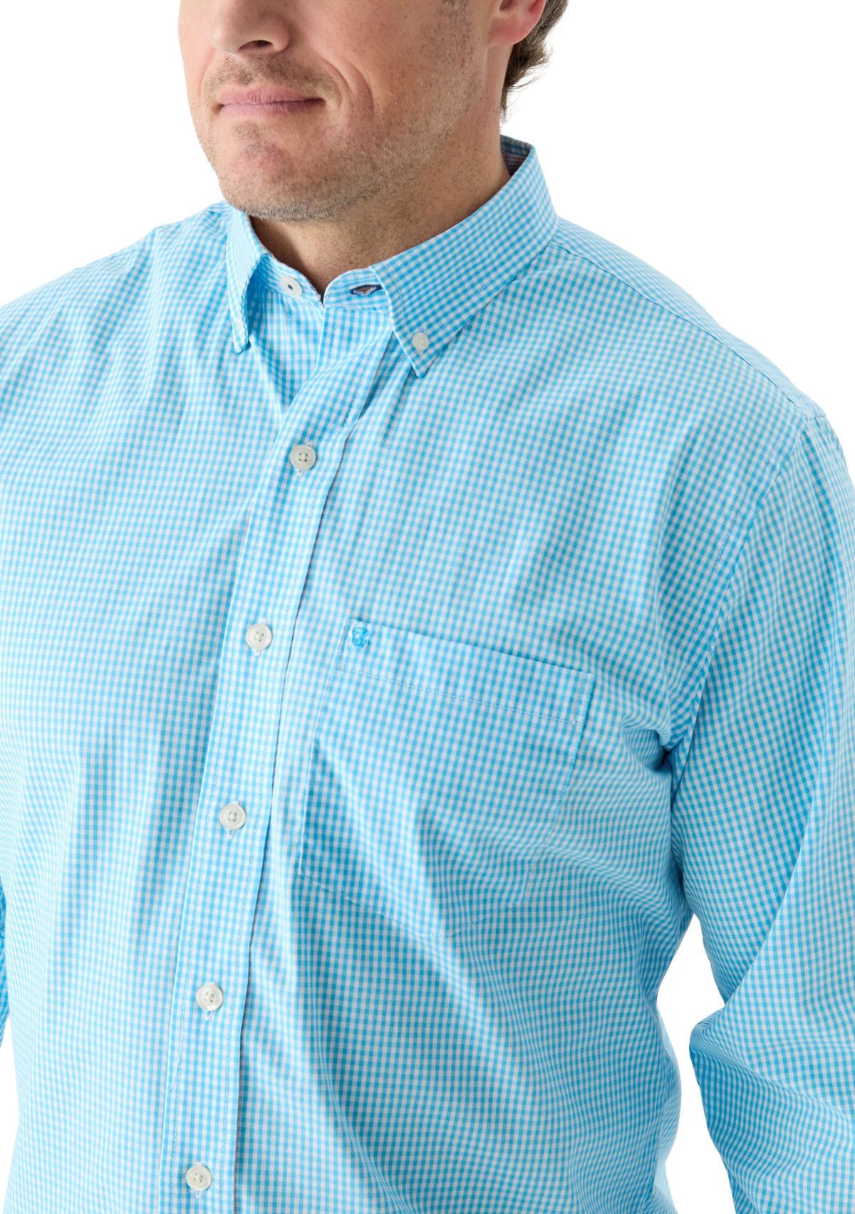 Big & Tall Comfort + Performance Woven Button Down Shirt 