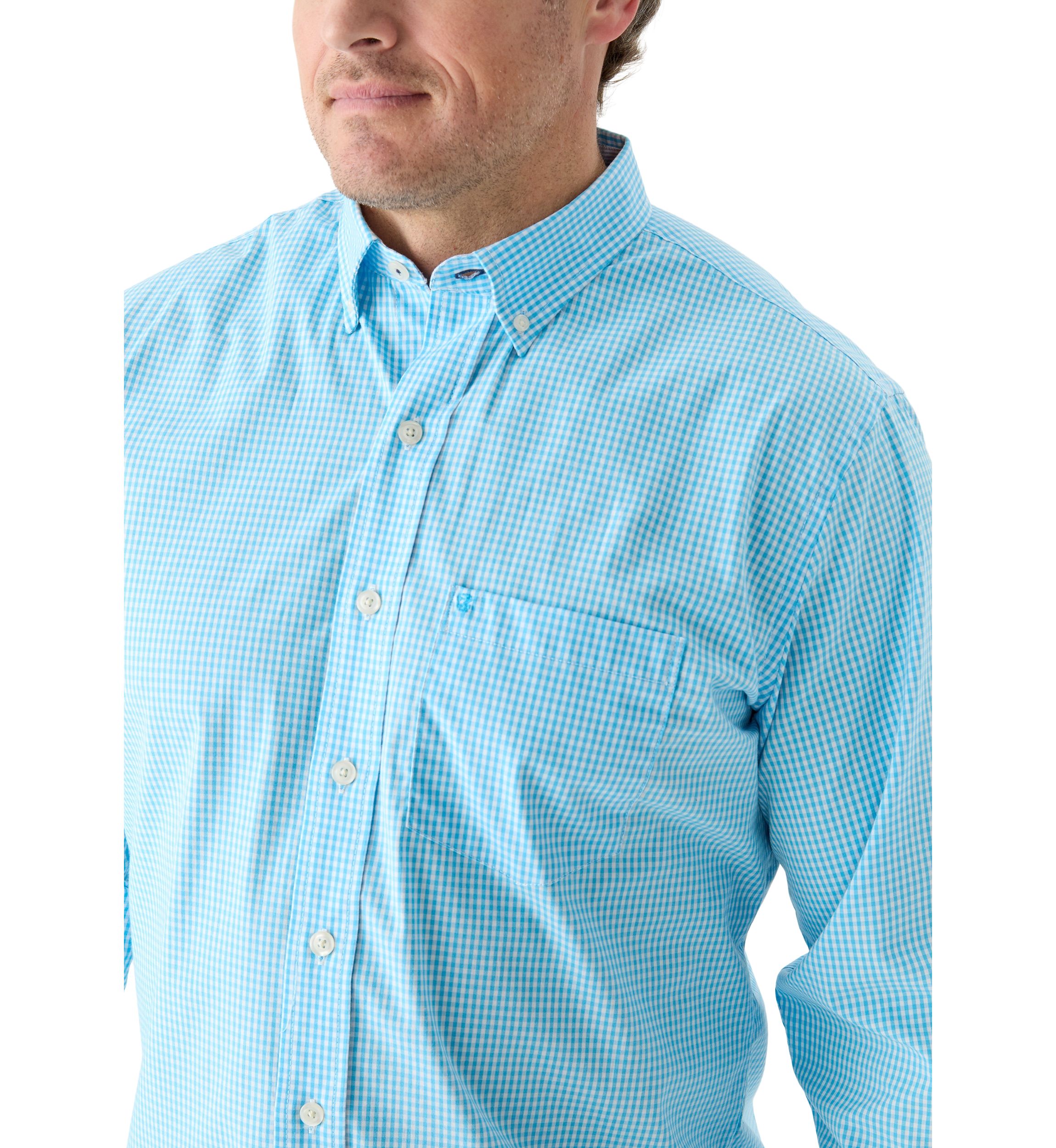 Big & Tall Comfort + Performance Woven Button Down Shirt 