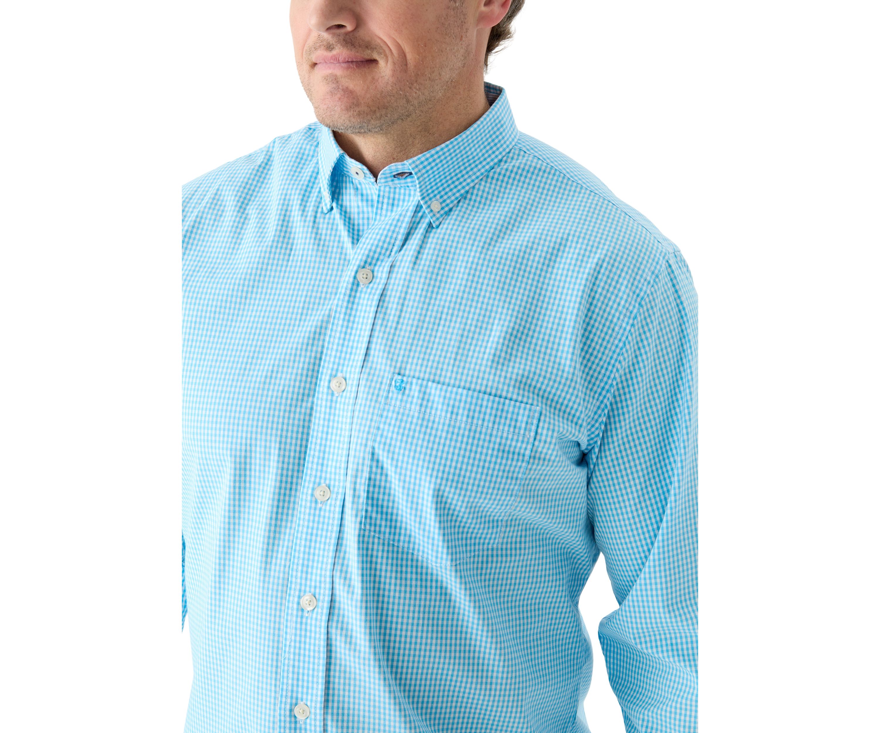 Big & Tall Comfort + Performance Woven Button Down Shirt 