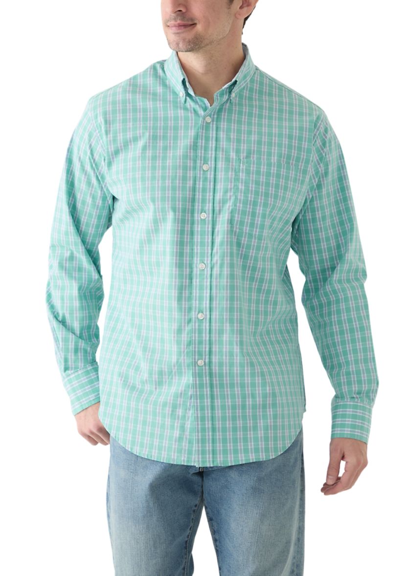 Long Sleeve Performance Plaid Shirt