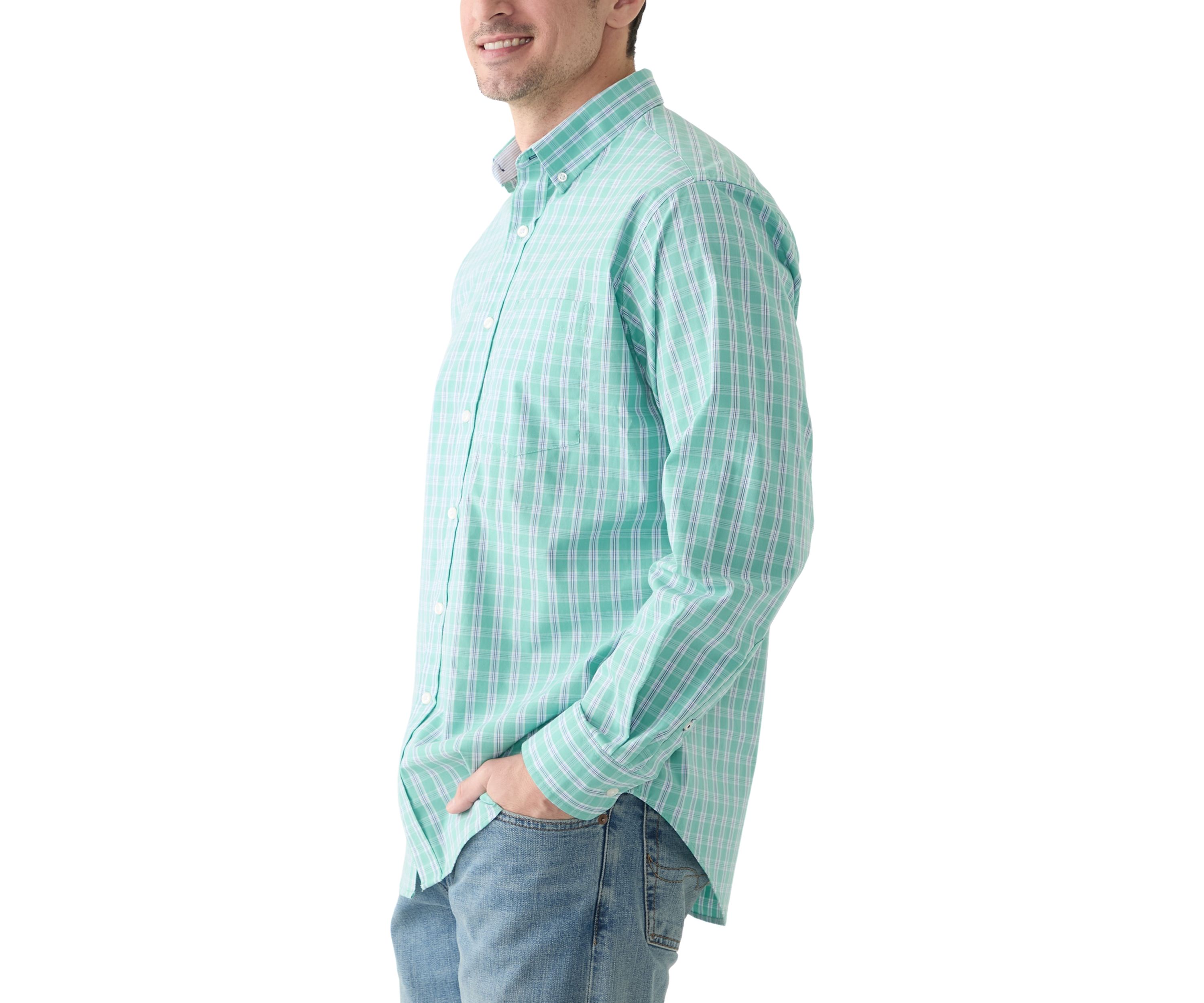 Long Sleeve Performance Plaid Shirt