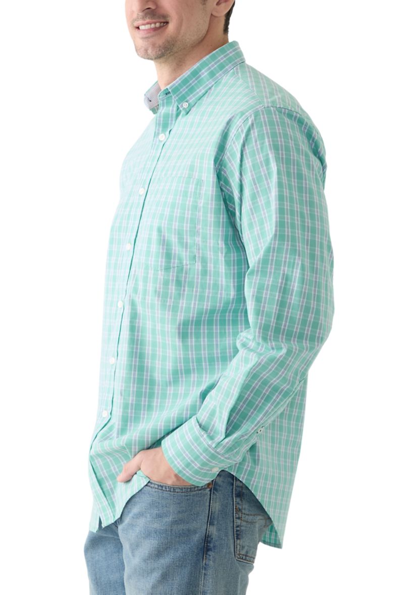 Long Sleeve Performance Plaid Shirt